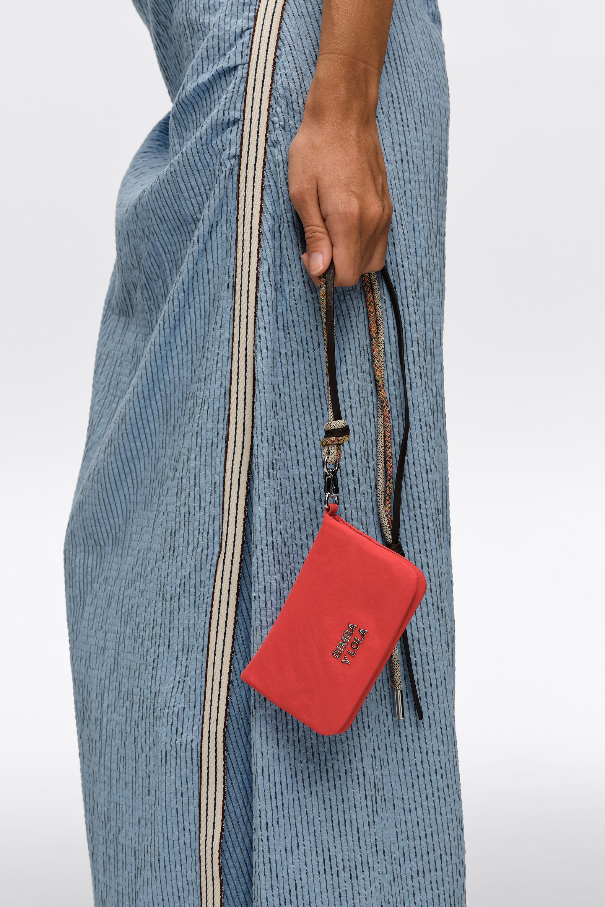 Bolso de cremallera de nailon con forma de granada pequeña