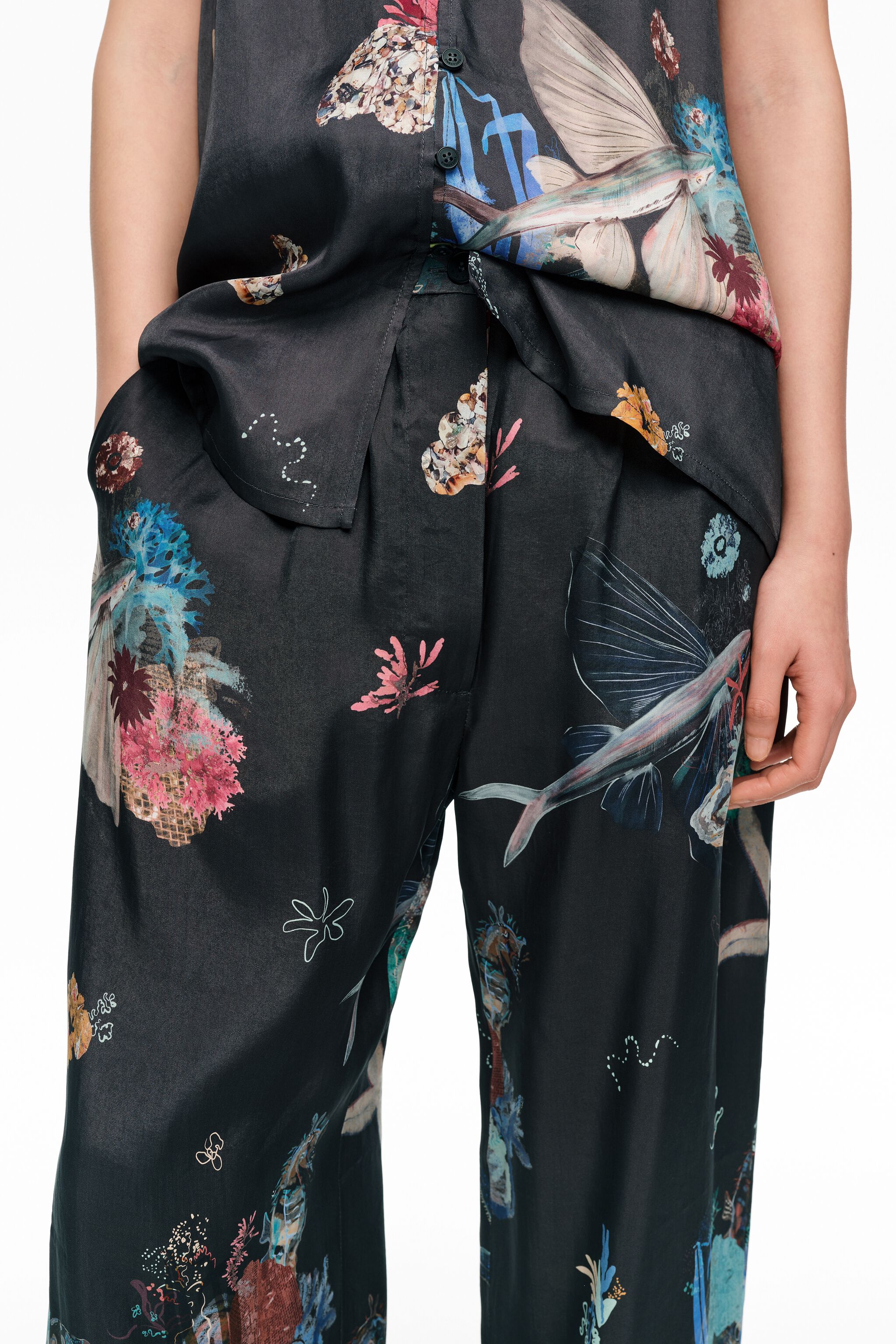 Pantalones jogger de carbón marino