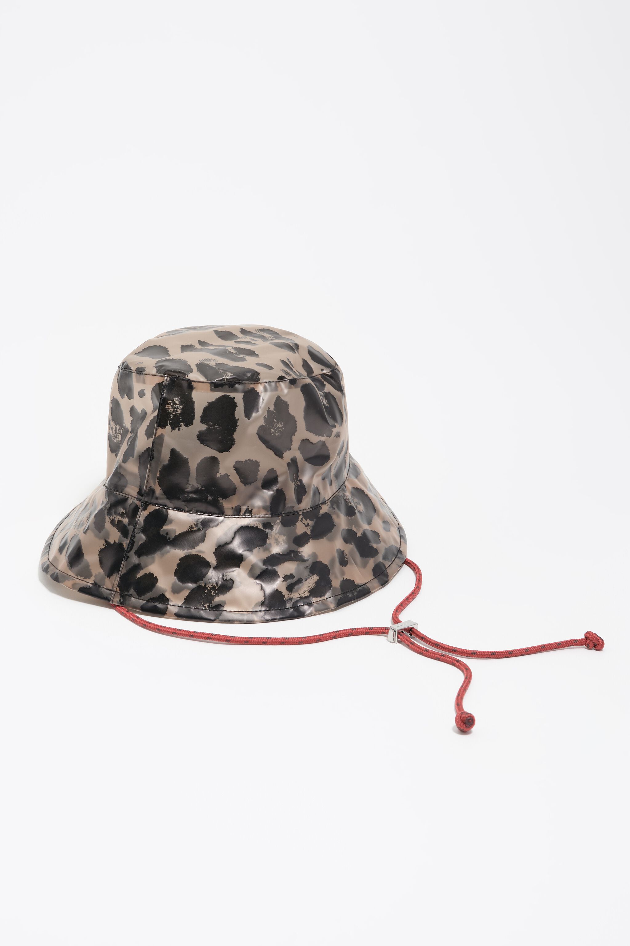 Sombrero con estampado de leopardo impermeable
