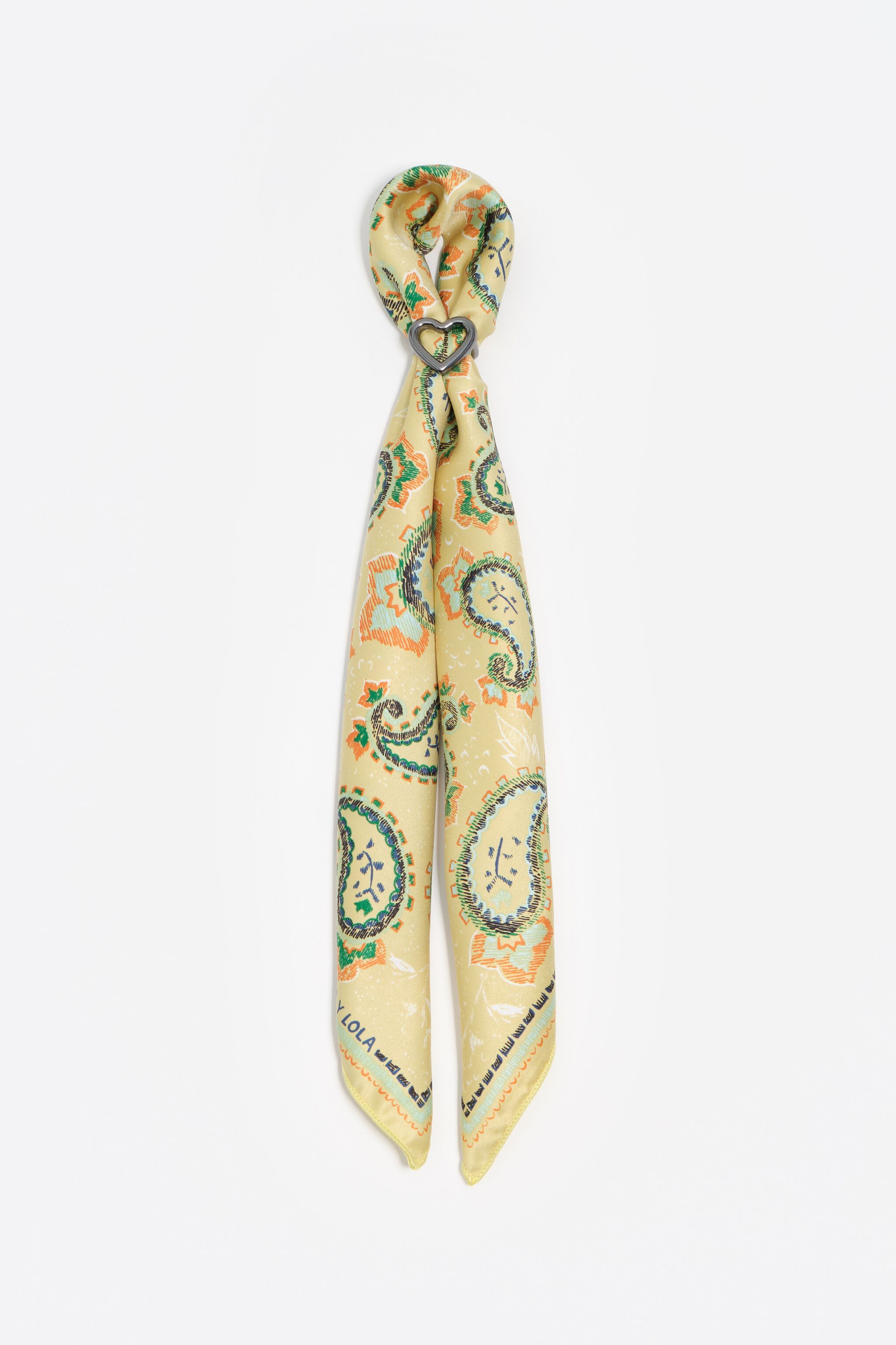 Collar de bolsa con estampado de flores de plátano