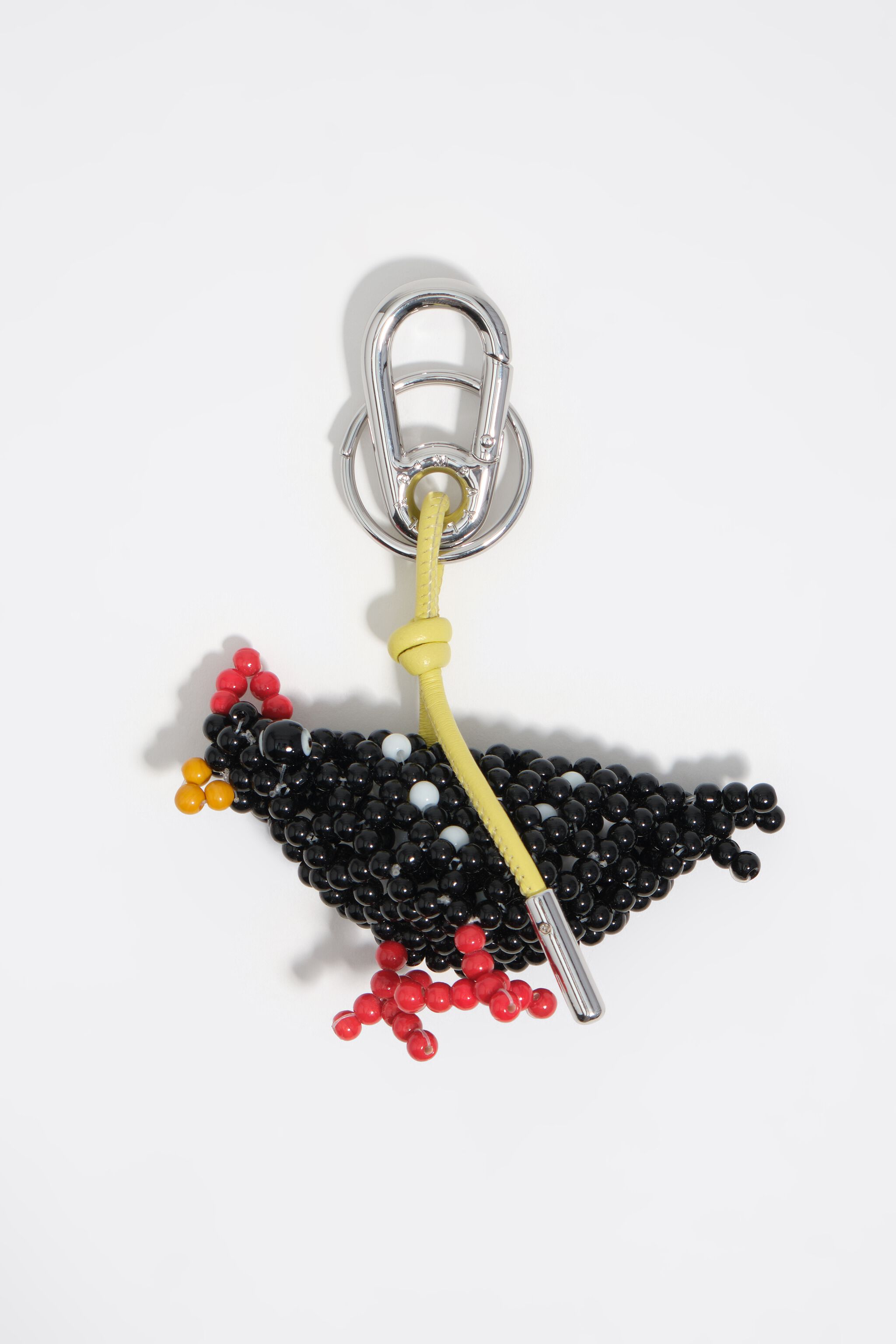 Anillo de llaves con cuentas de gallina