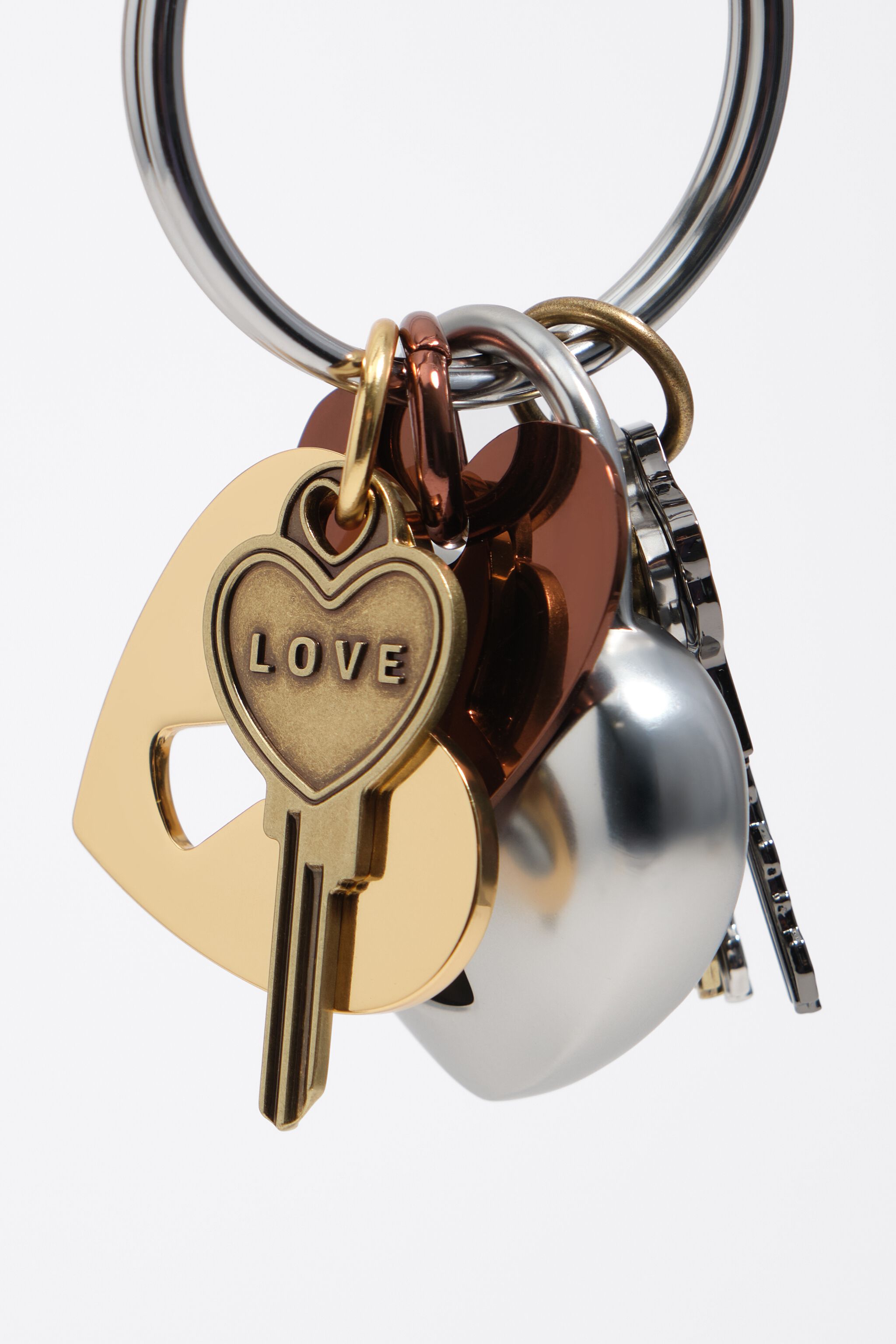Anillo de llaves metálico para múltiples llaves