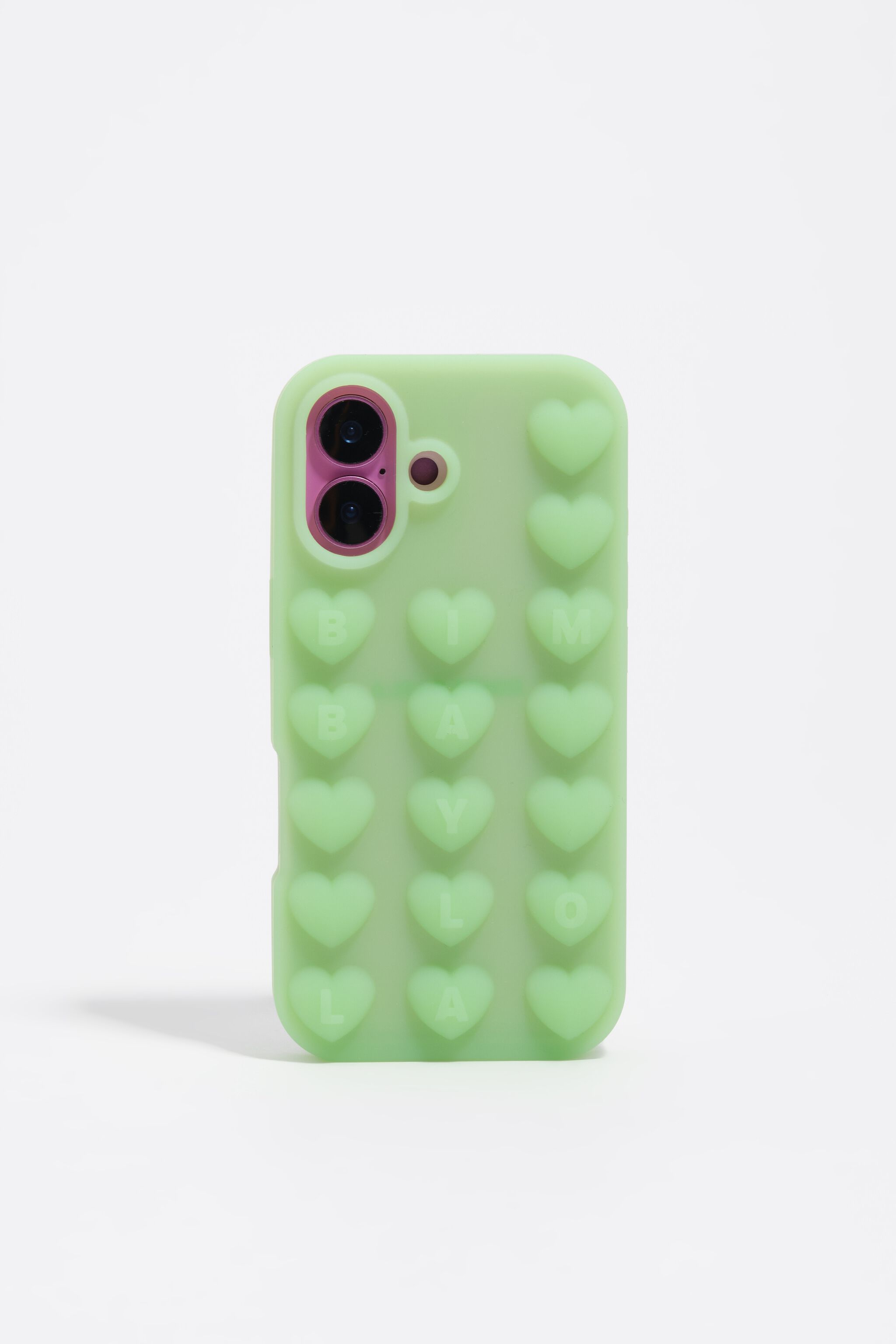 Funda de silicona verde para iPhone 17