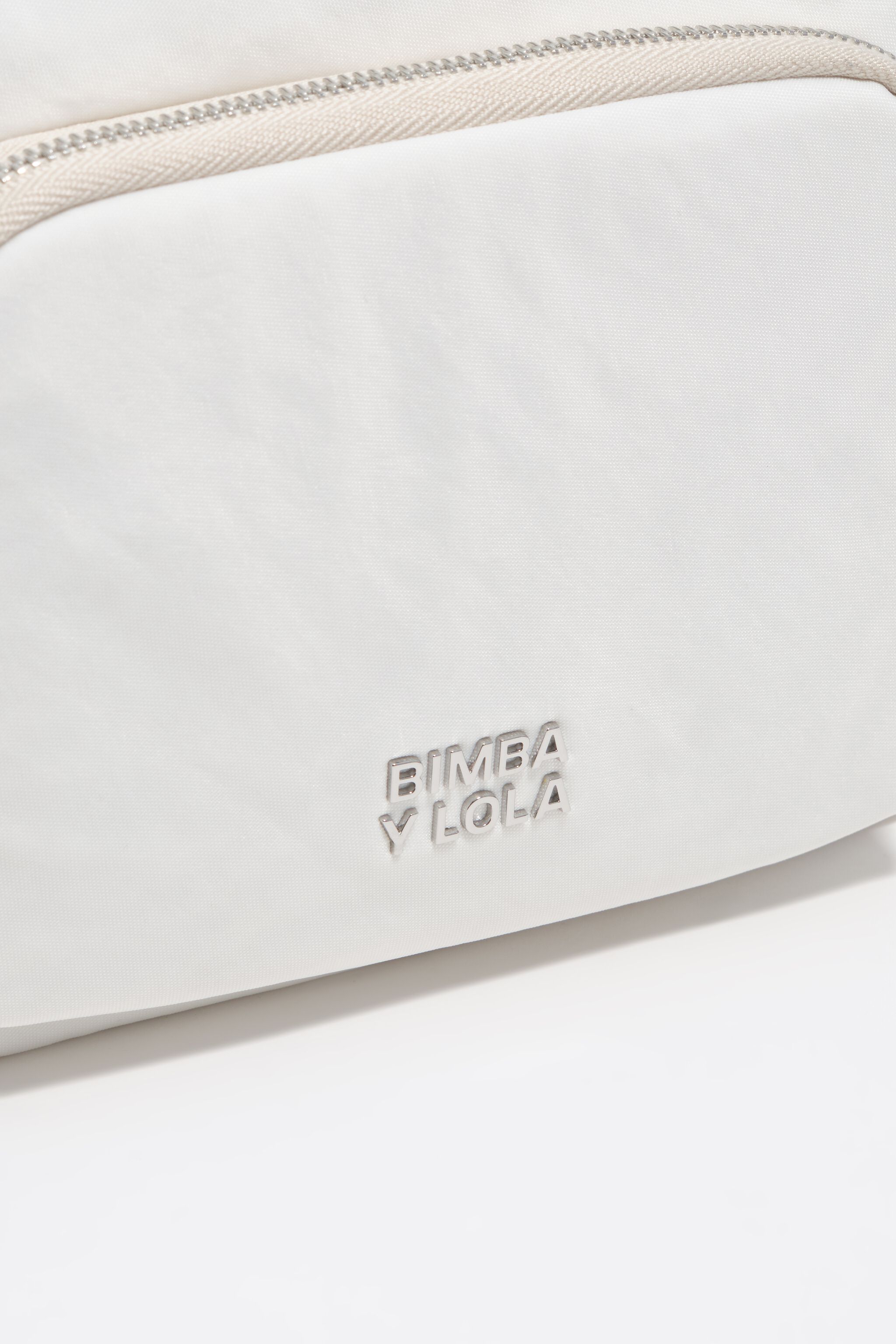 Bolso de bolsillo de nailon blanco pequeño