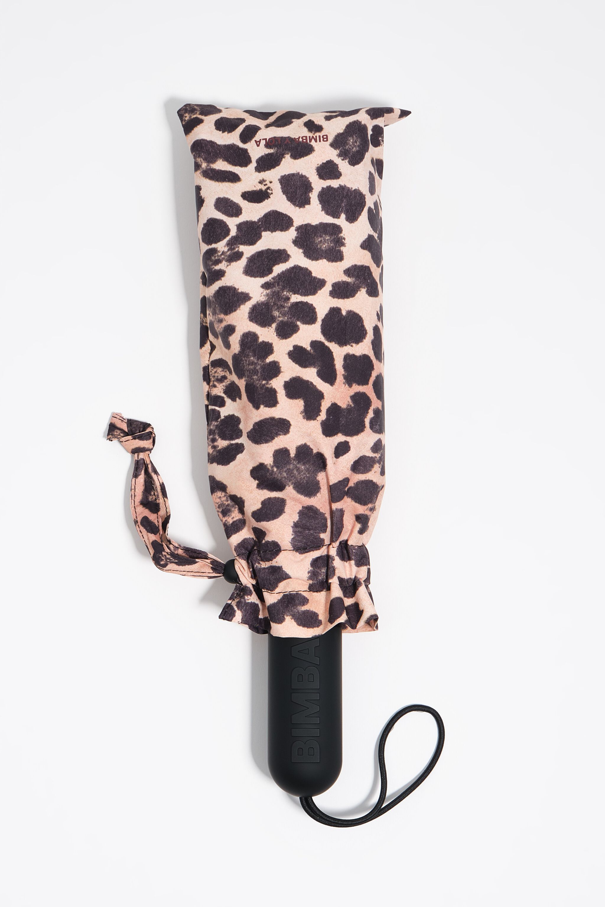 Paraguas con estampado de leopardo