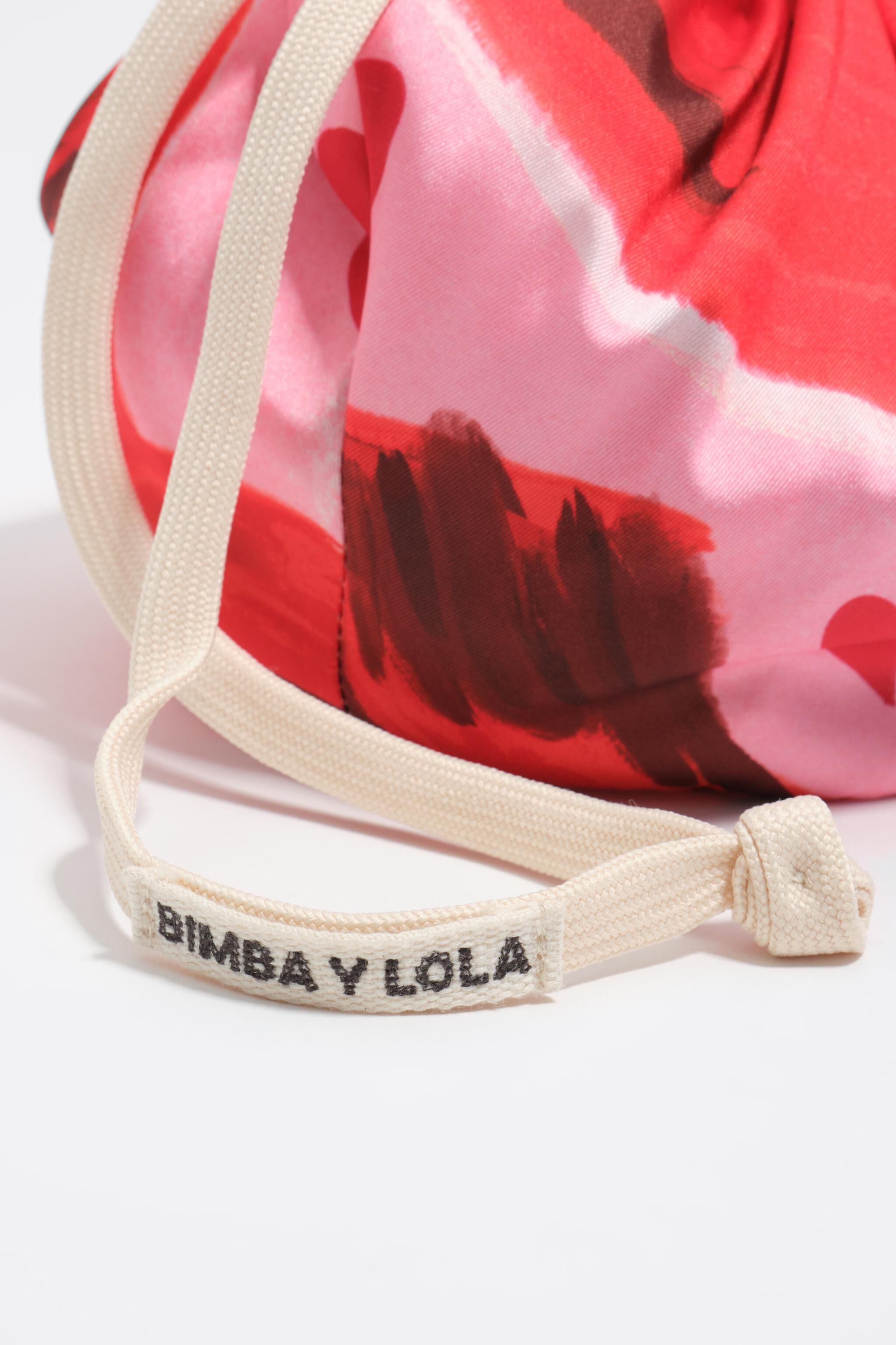 Bolsa monedero de pañuelo rojo de nailon