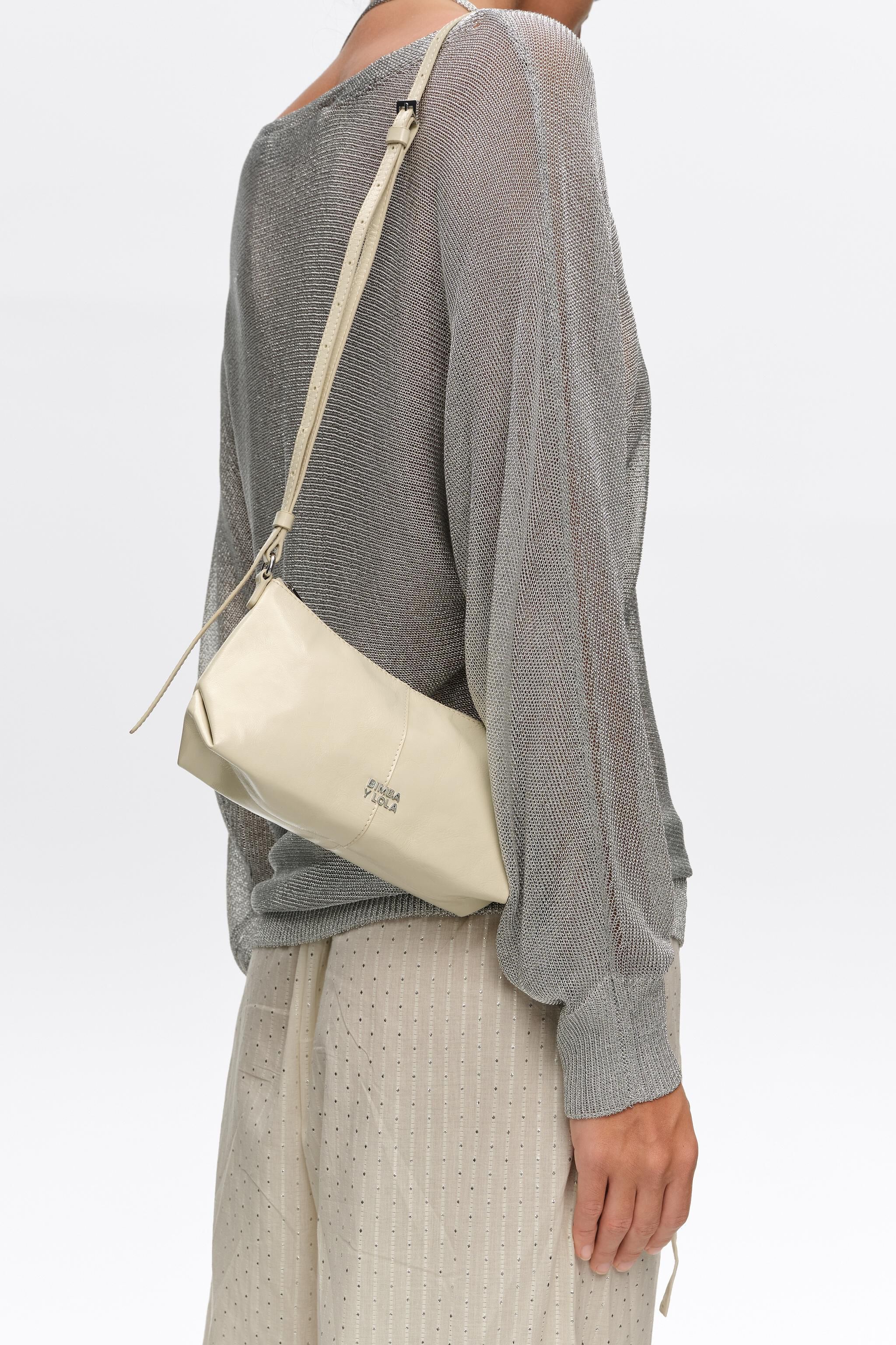 Bolso mini de cuero ivory