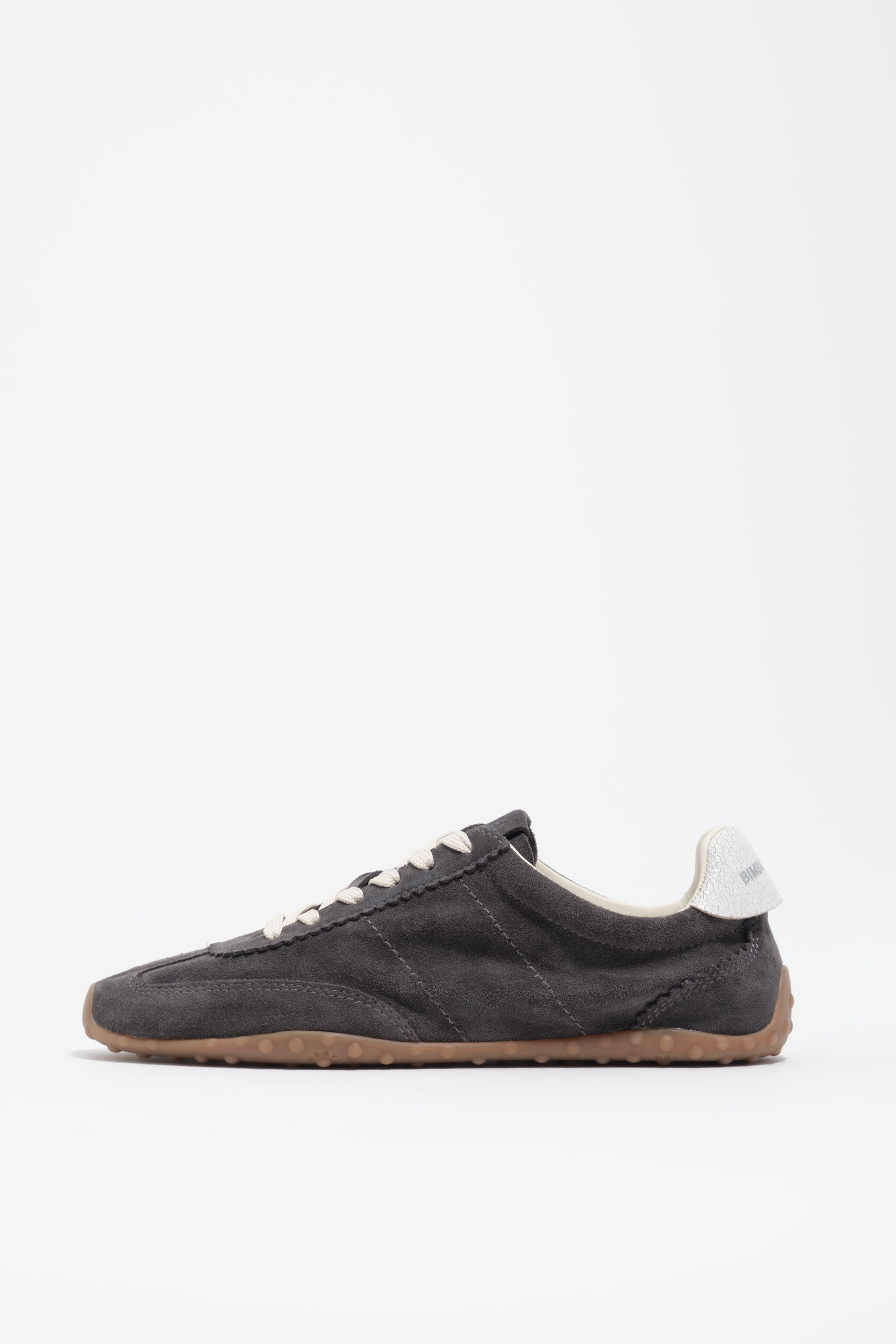 Zapatilla de ante grafito 13 29