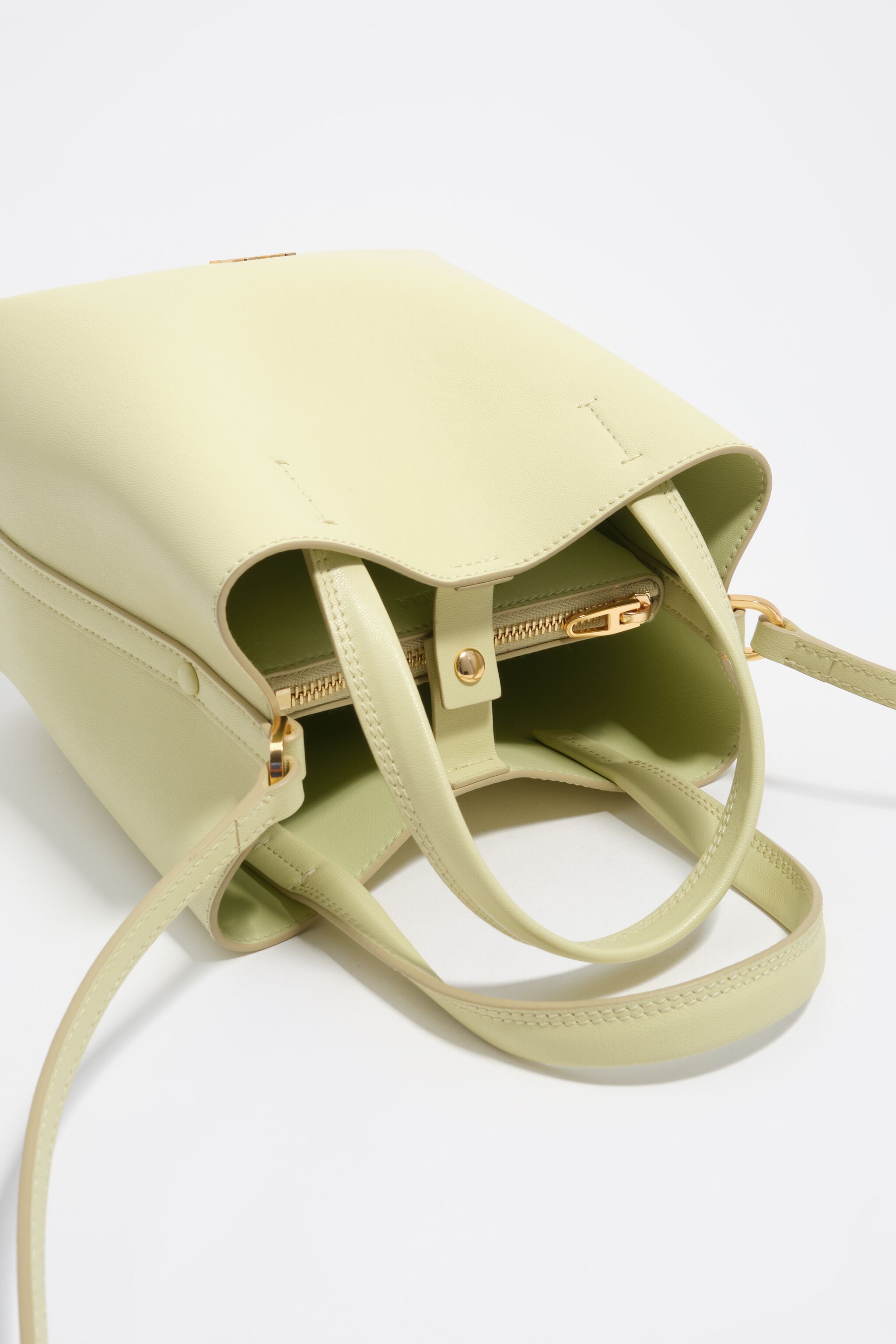 Bolso de Chihuahua de cuero verde claro pequeño