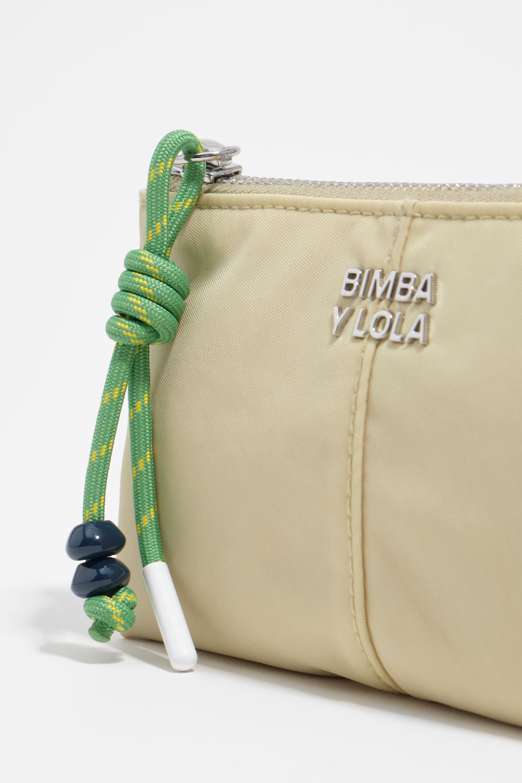 Billetera de monedas de nailon verde manzana