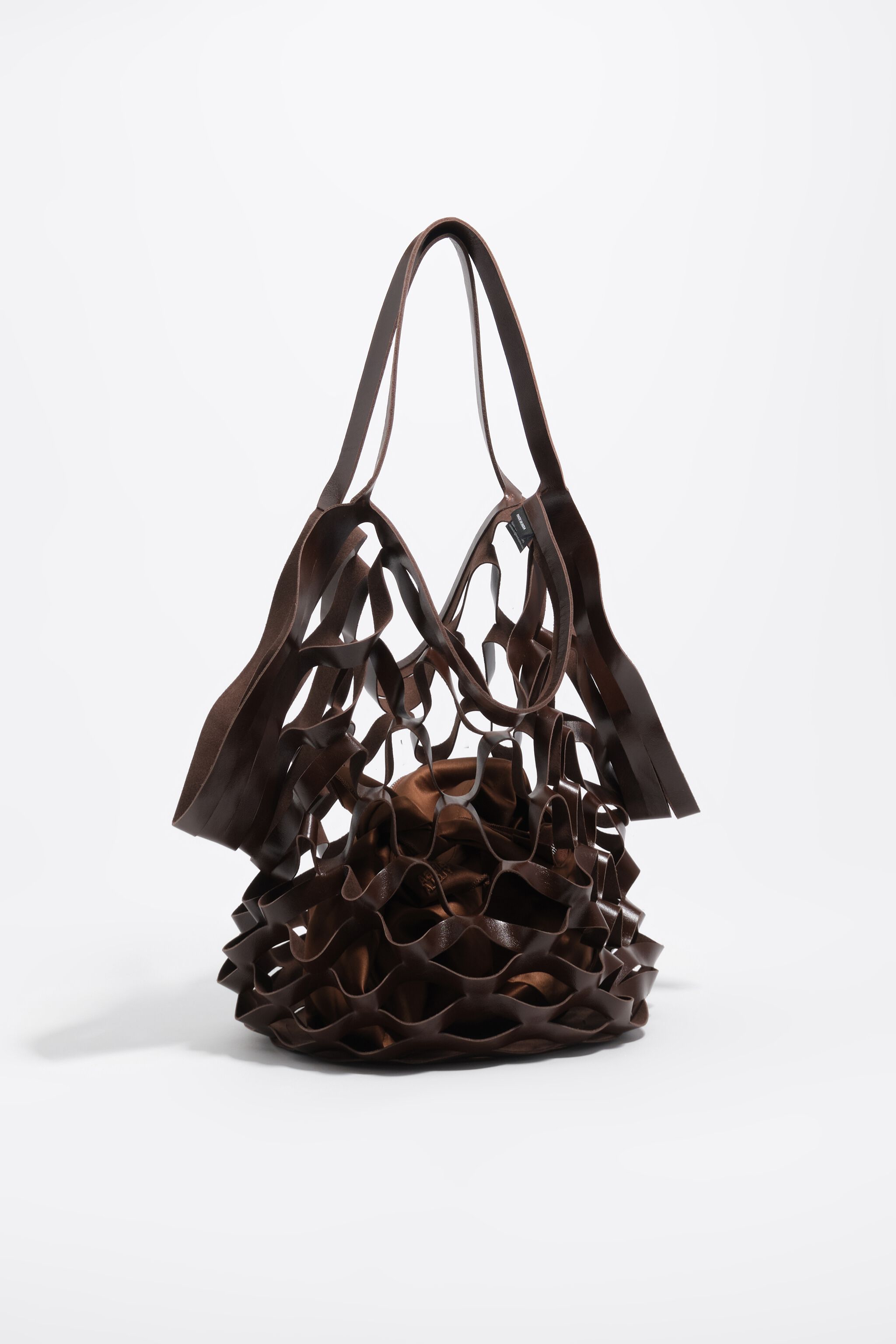 Bolso de cuero marrón Cala