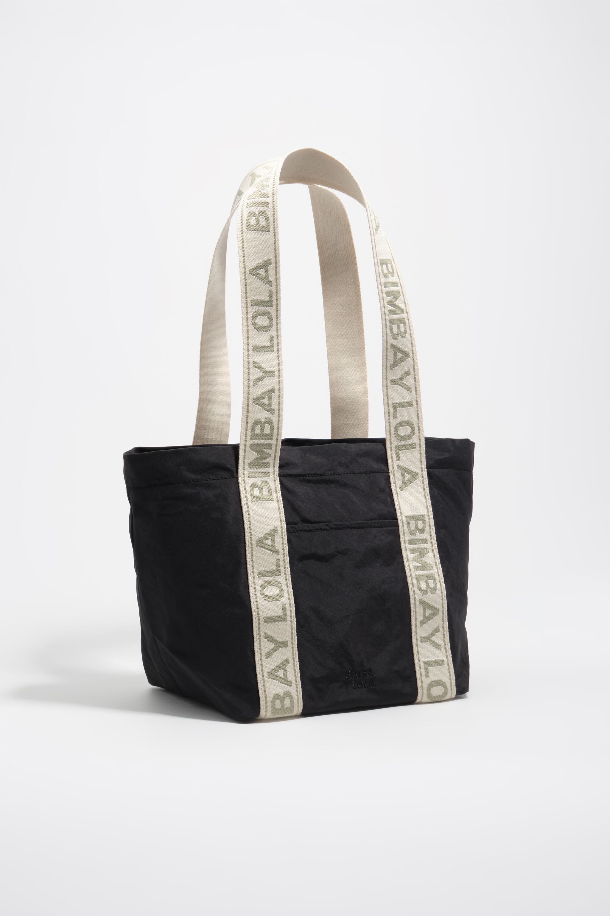 Bolso de nylon grafito mediano