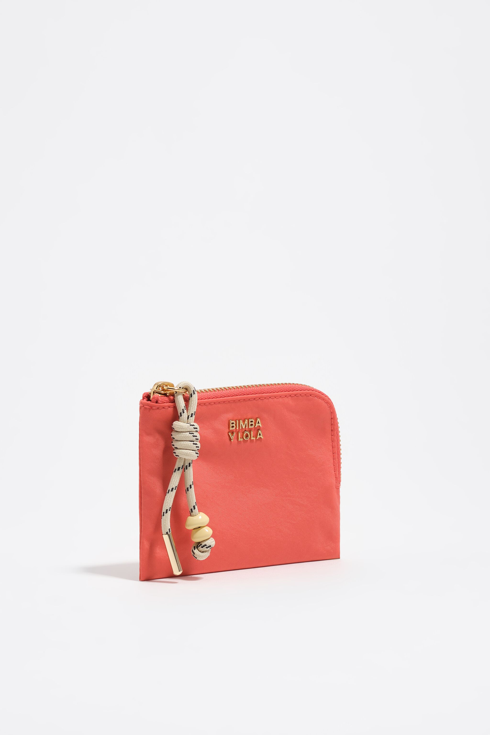 Billetera de nailon coral