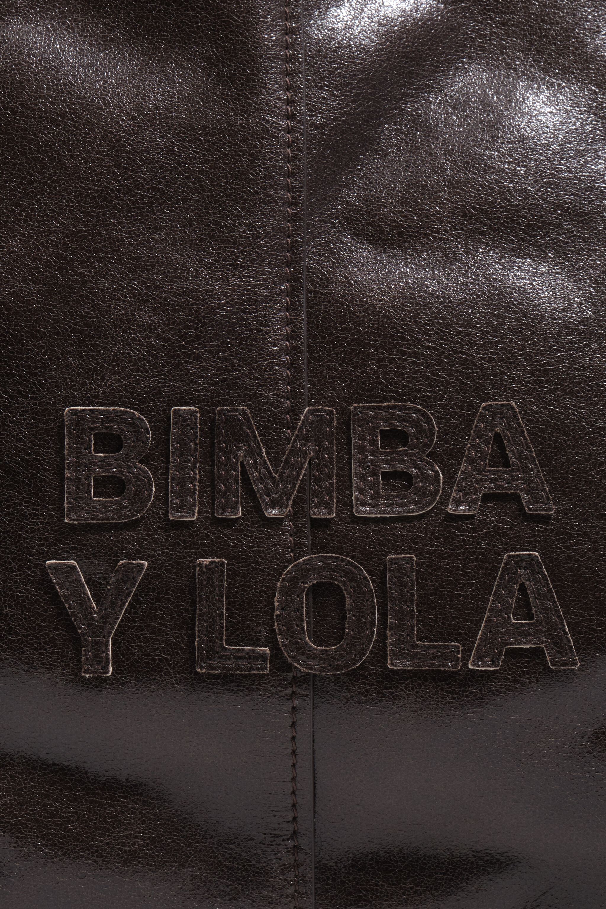 Bolso bandolera de cuero de chocolate oscuro grande