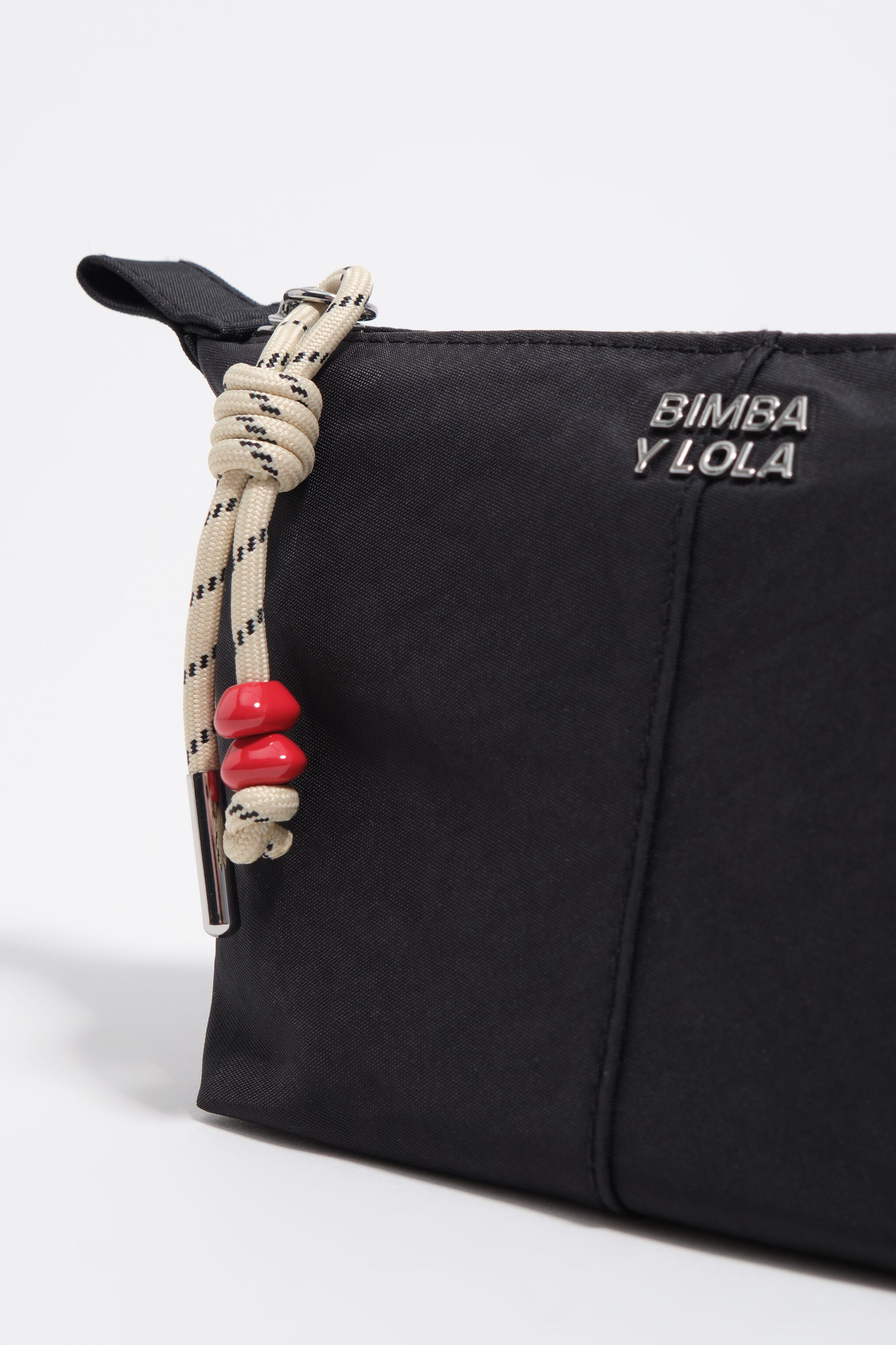 Estuche de maquillaje Trapecio de nailon grafito