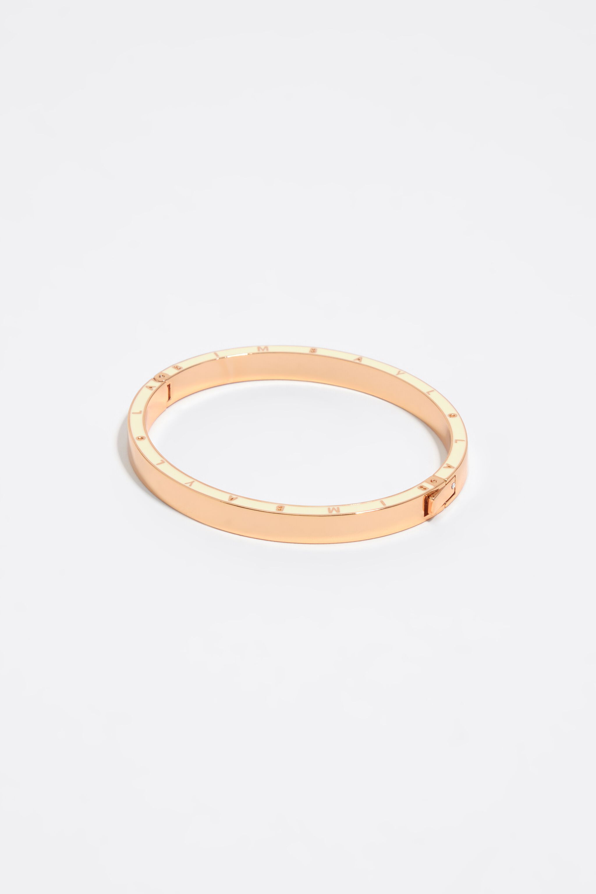 Pulsera de logotipo de marfil rígido