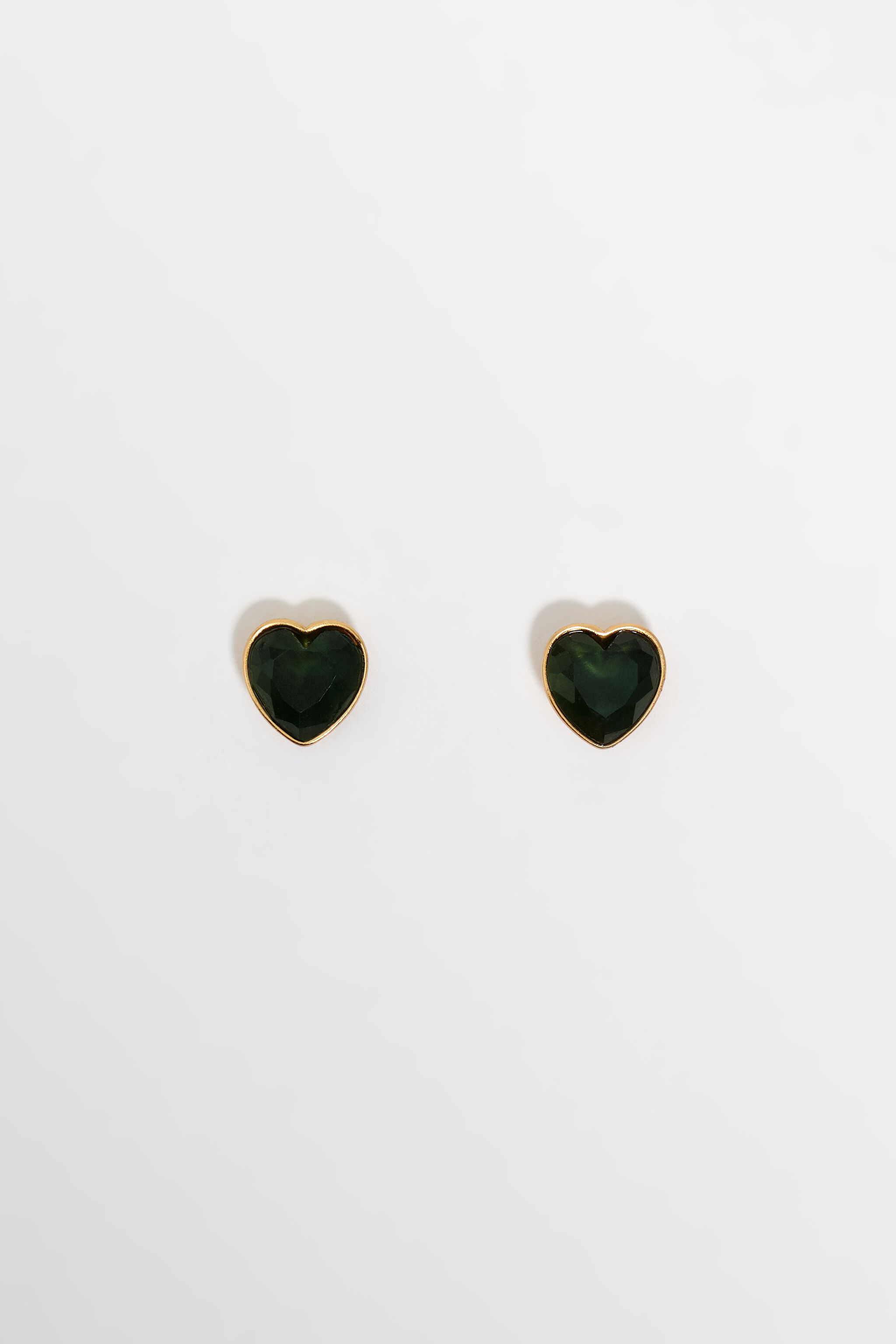 Pendientes de corazón de cristal azul