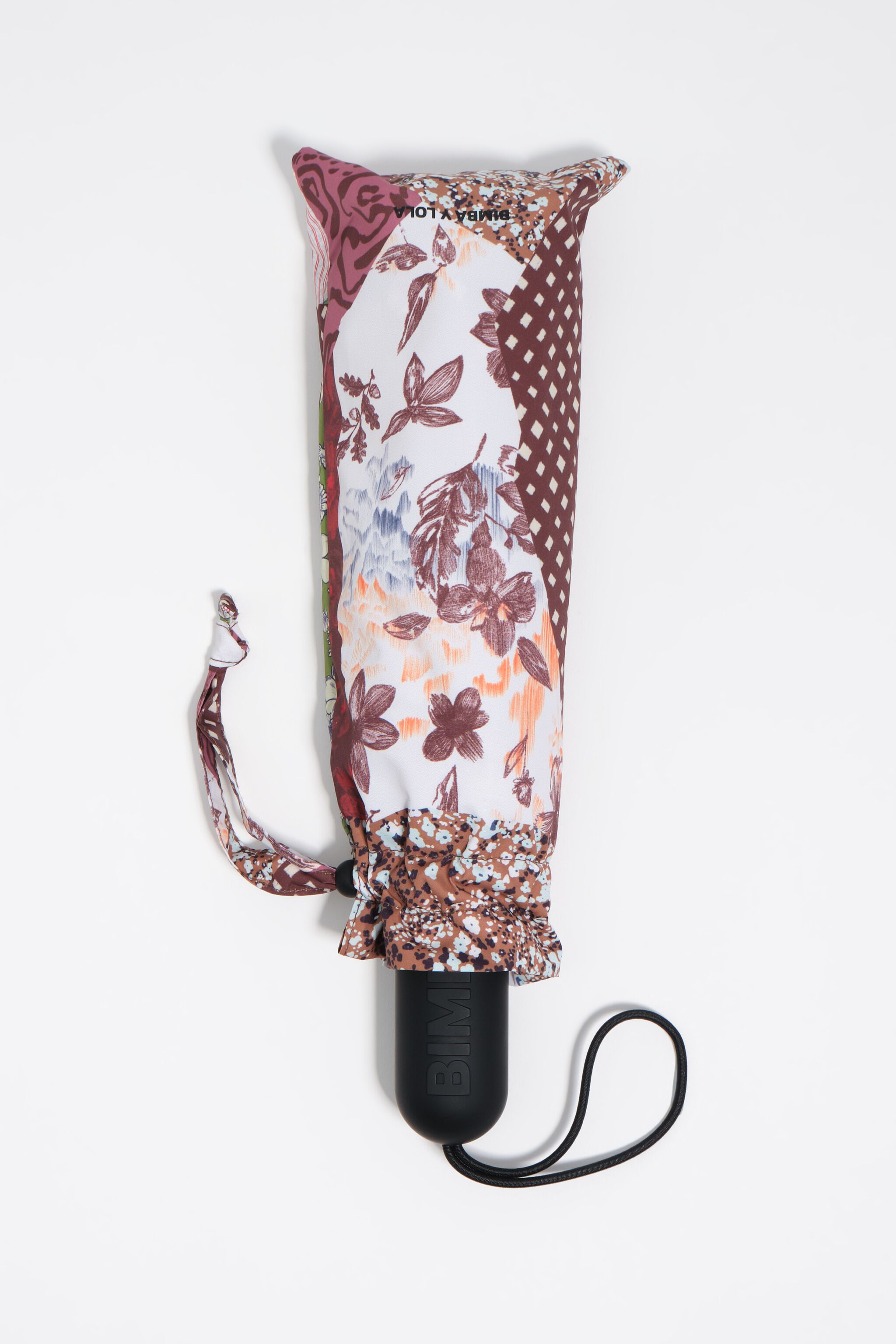 Paraguas con estampado de patchwork