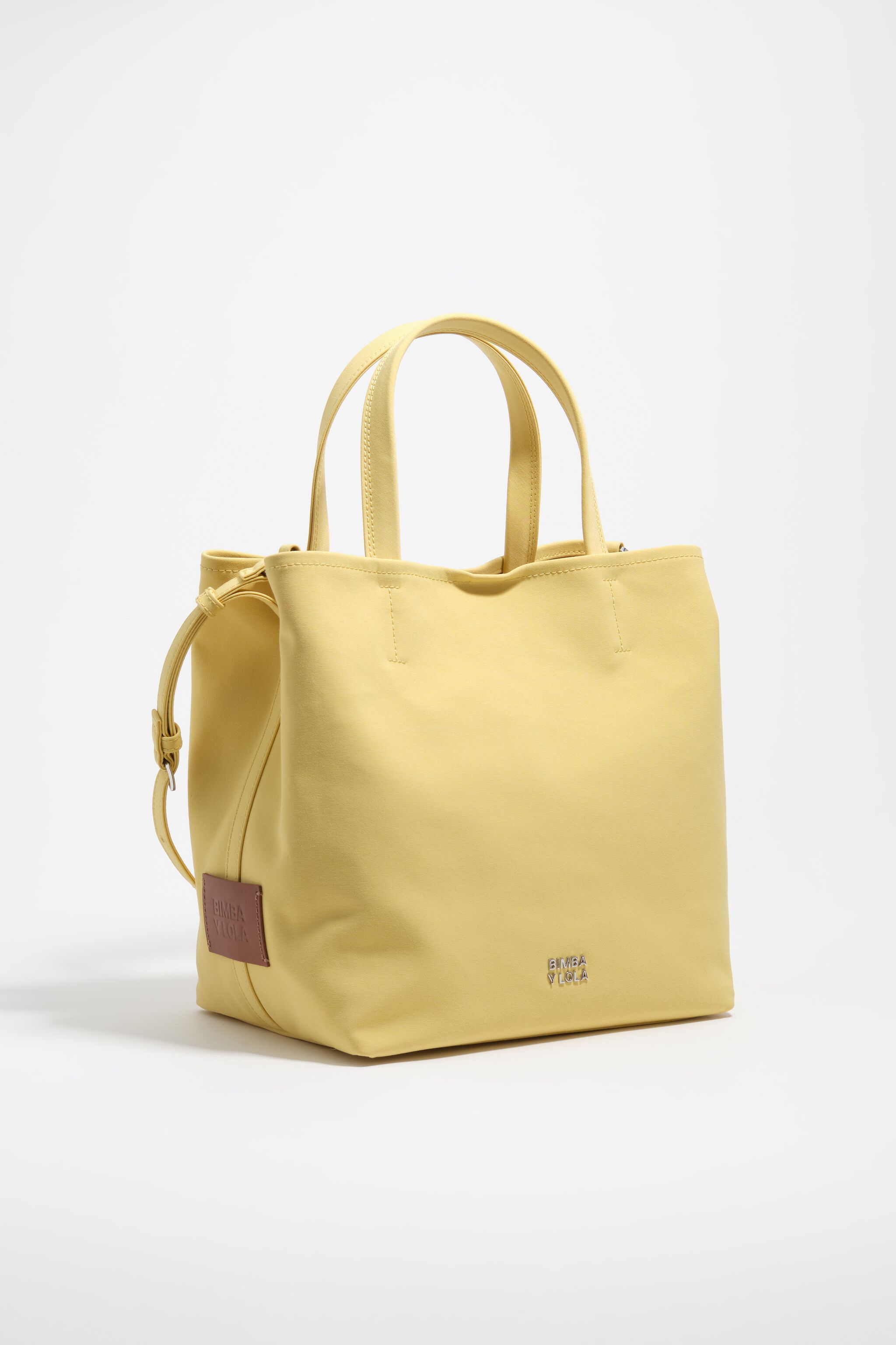 Bolso Chihuahua de tela amarilla grande