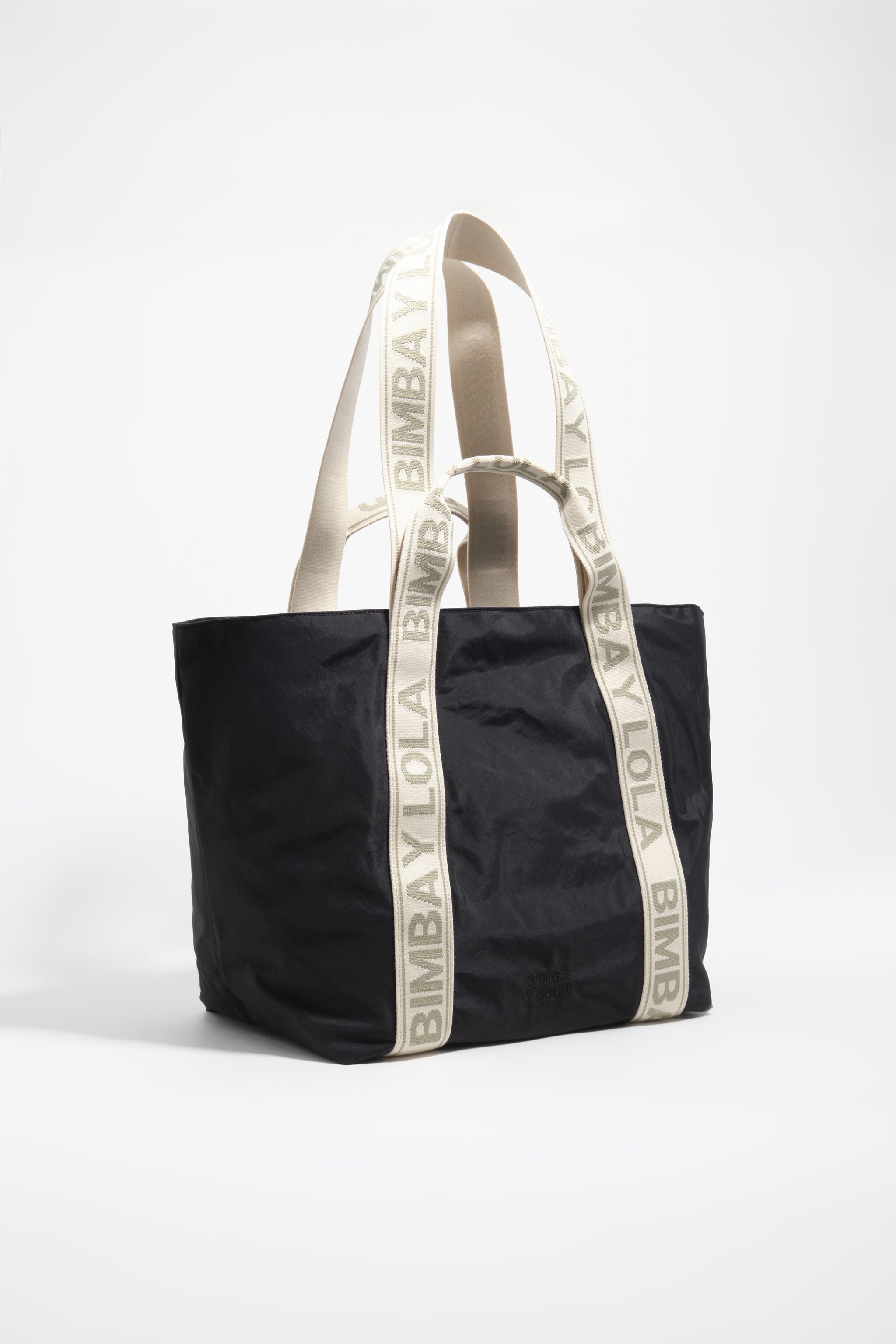 Bolso grande de nailon grafito