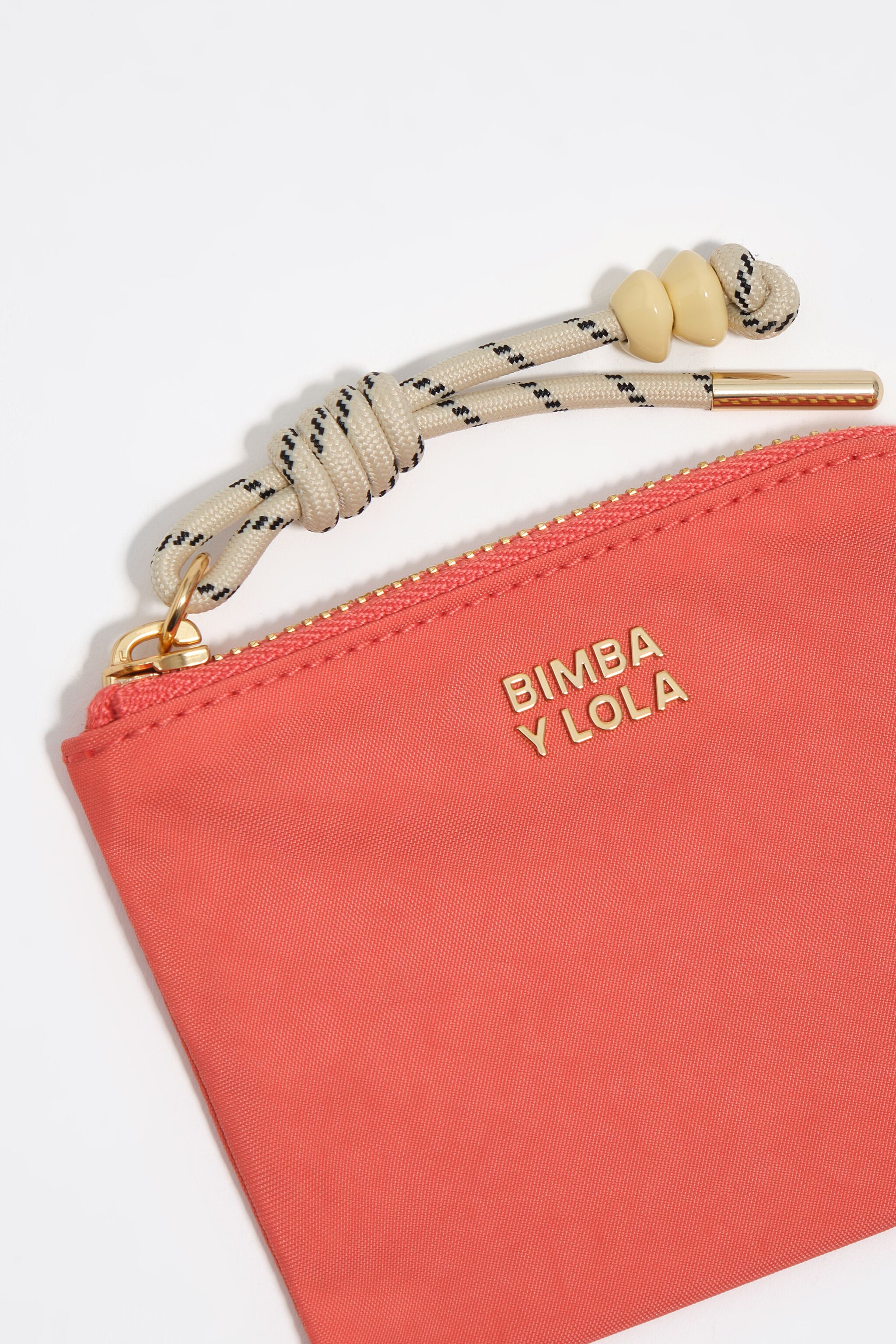 Billetera de nailon coral