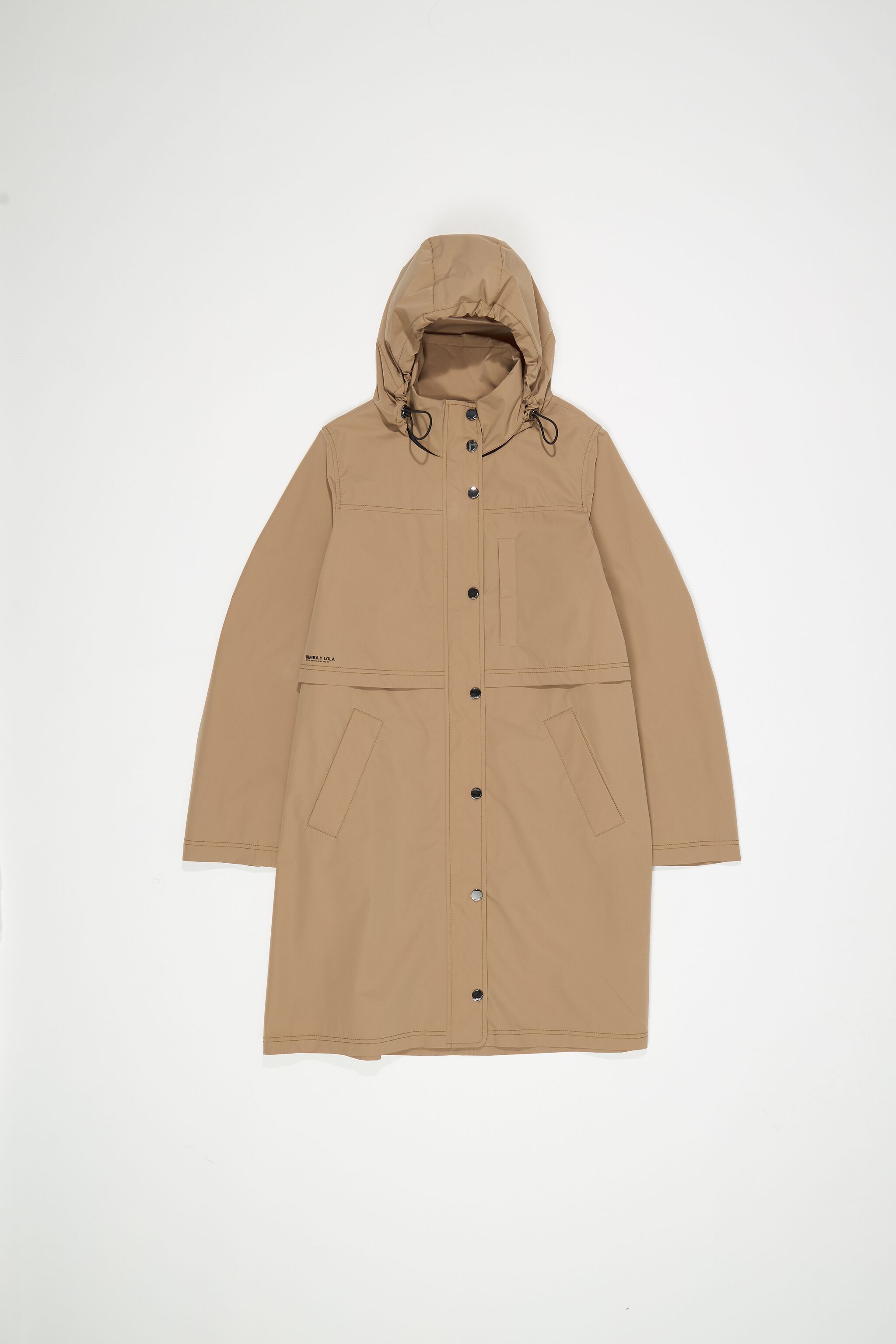 Chubasca recta beige claro