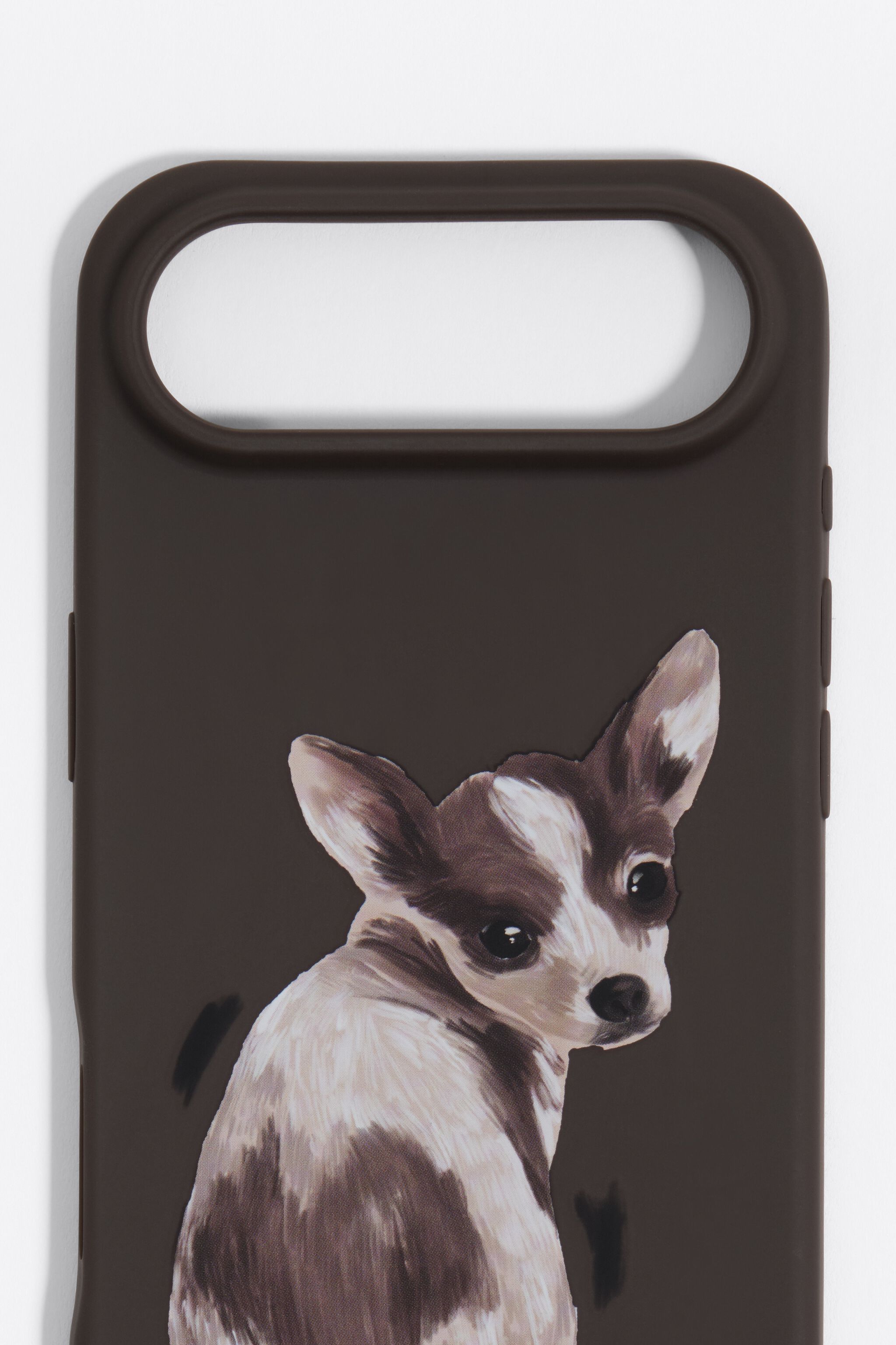 Funda dura para iPhone 17 air con diseño de chihuahua de chocolate