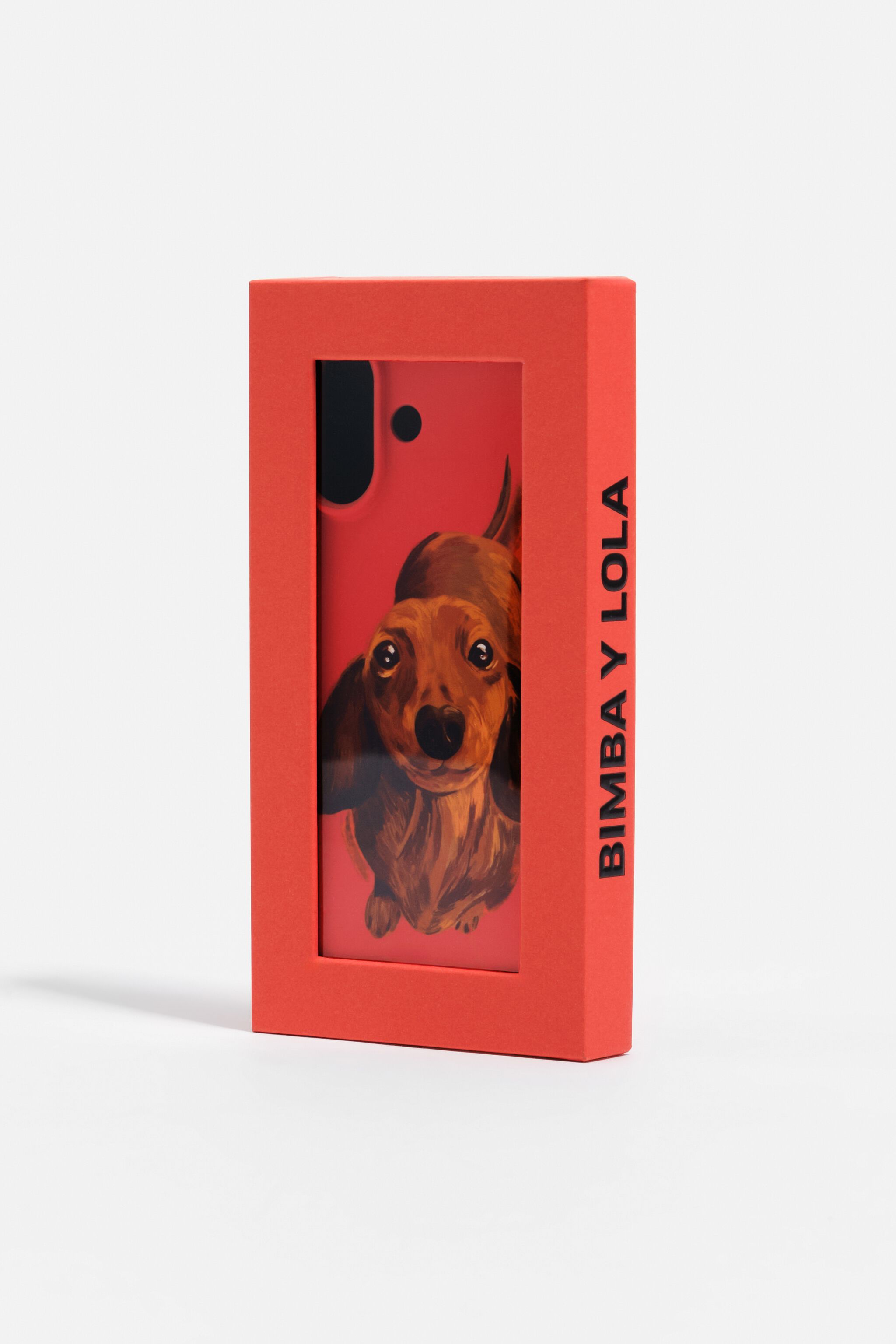 Funda rígida para iPhone 17 de dachshund rojo