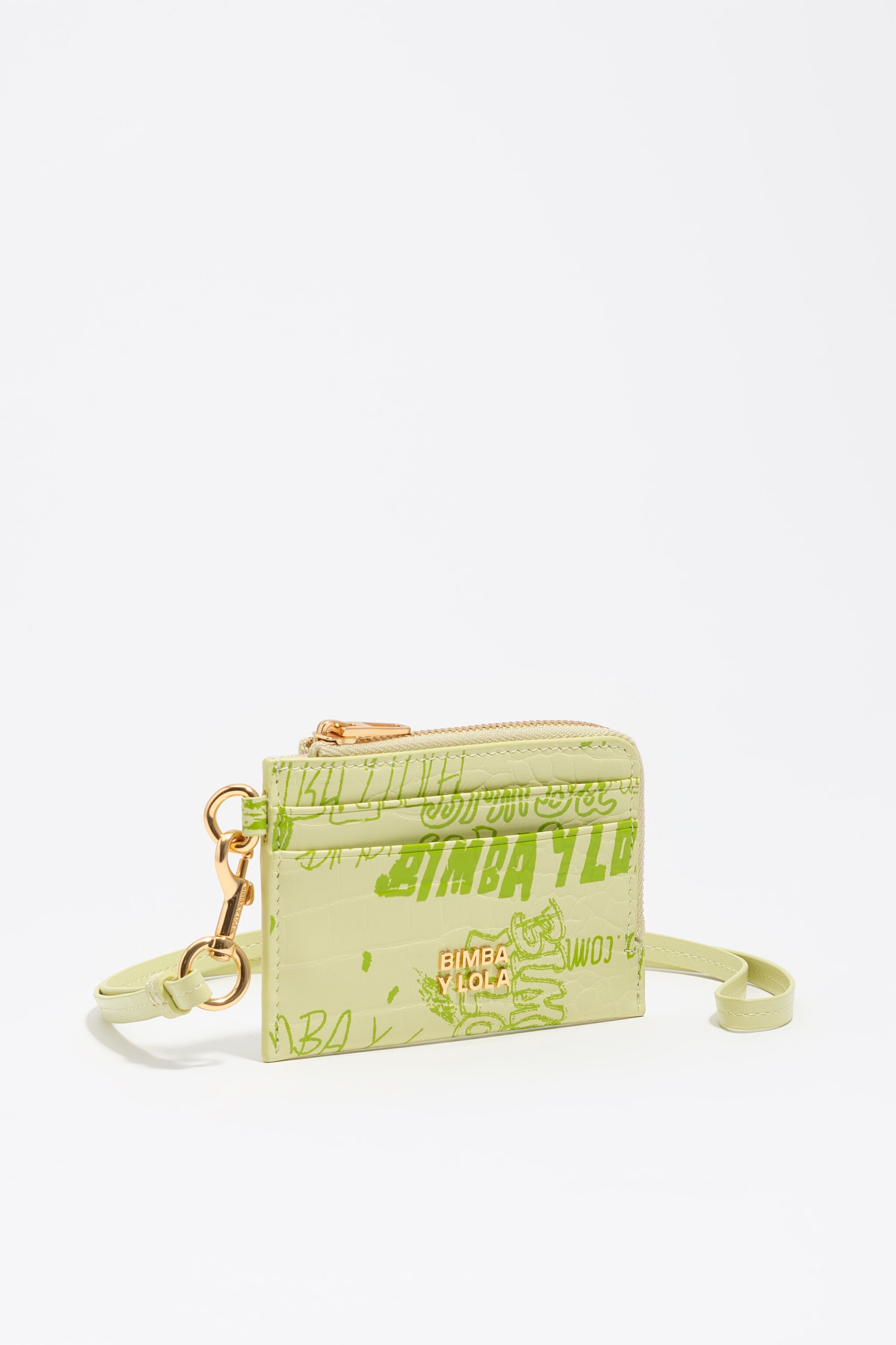 Billetera/bolso de monedas con logotipos verdes BIMBA