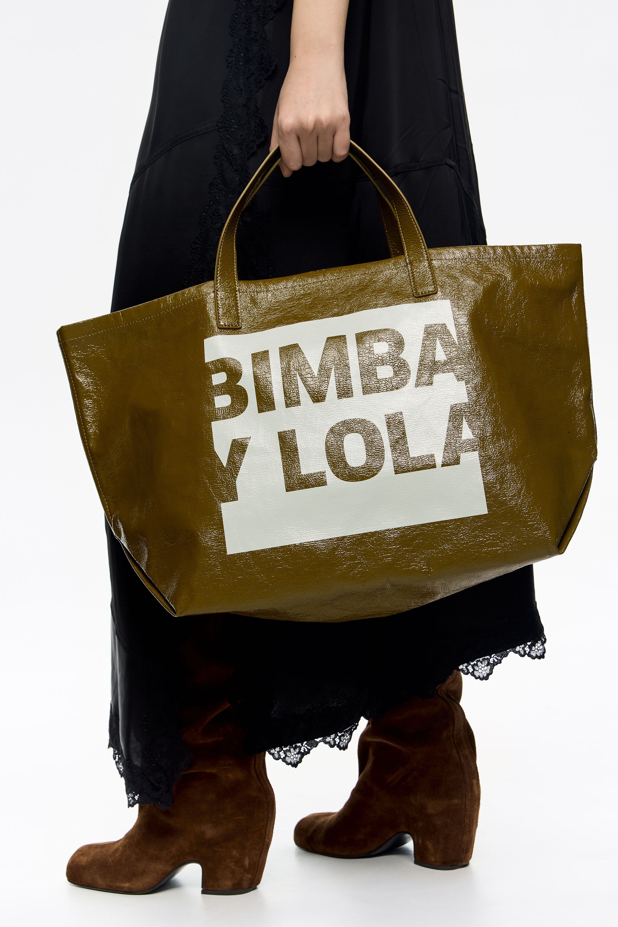 Bolso grande marrón kaki
