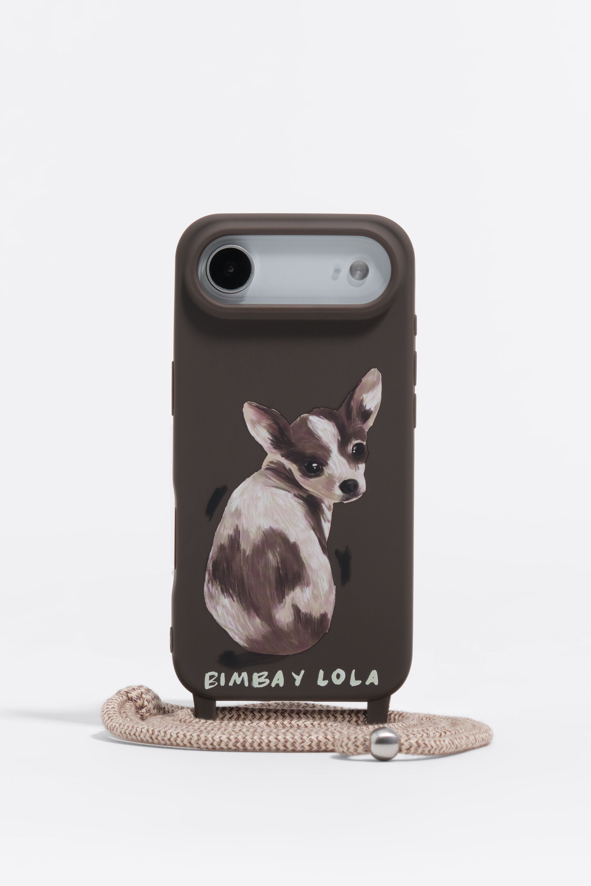 Funda dura para iPhone 17 air con diseño de chihuahua de chocolate