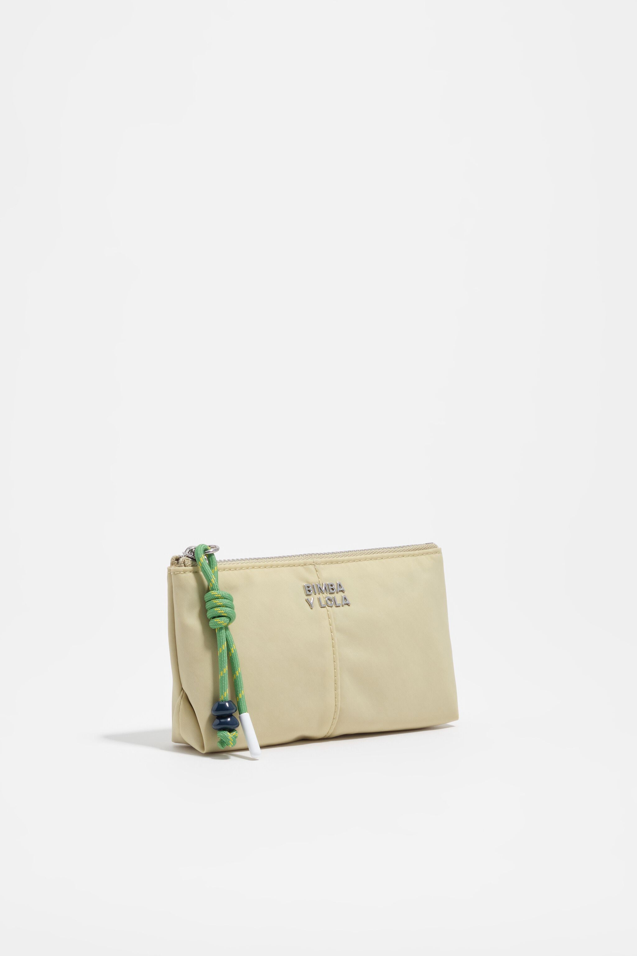 Billetera de monedas de nailon verde manzana
