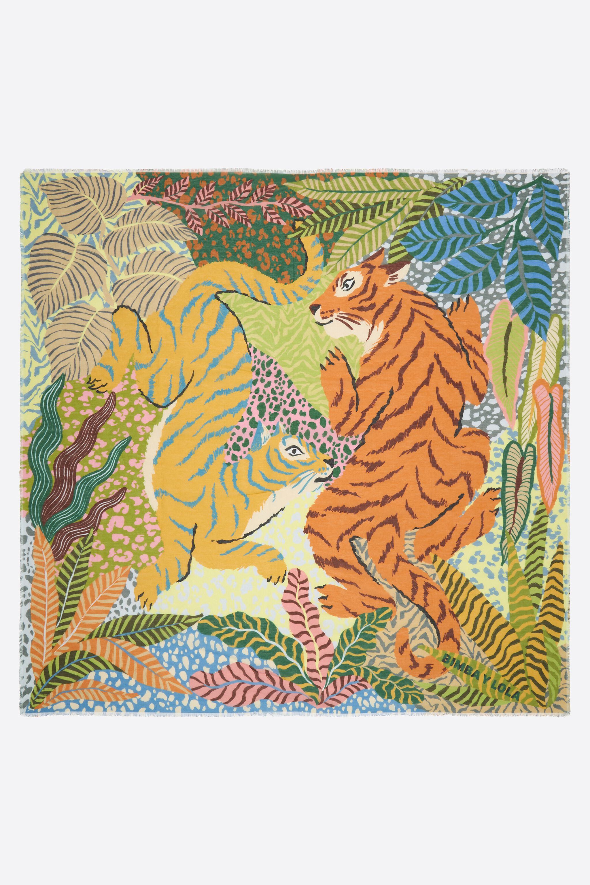 Pashmina naranja salvaje