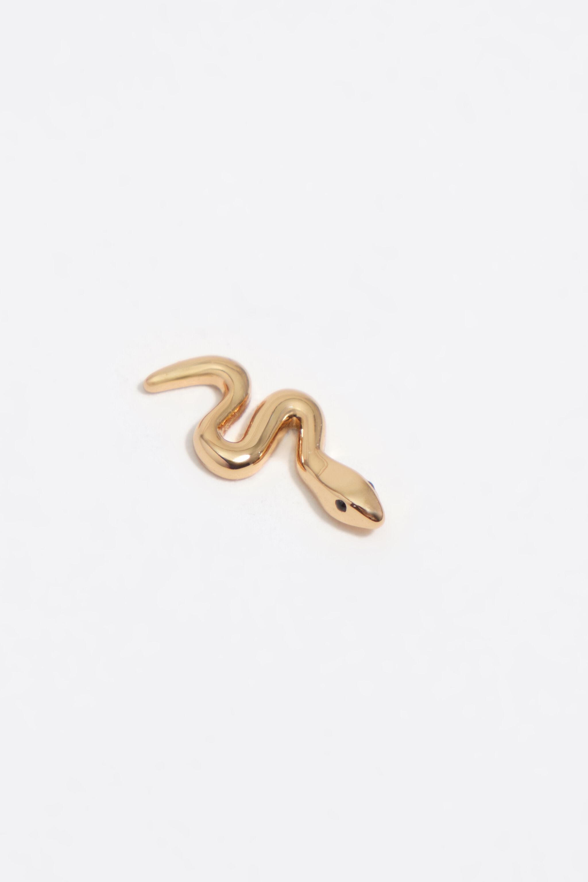 Pendientes de serpiente dorada mini