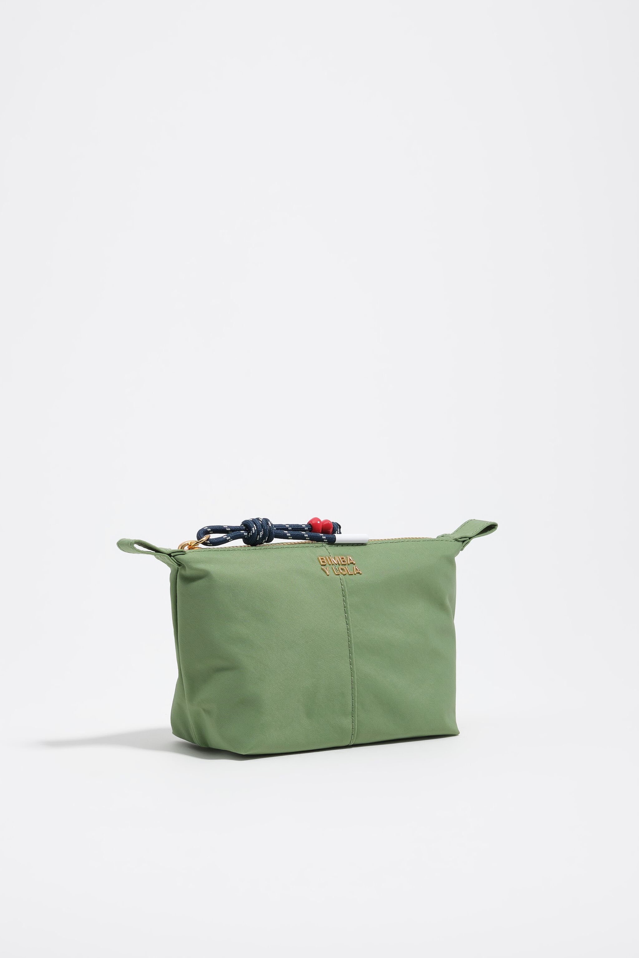Estuche de maquillaje Trapecio de nailon verde
