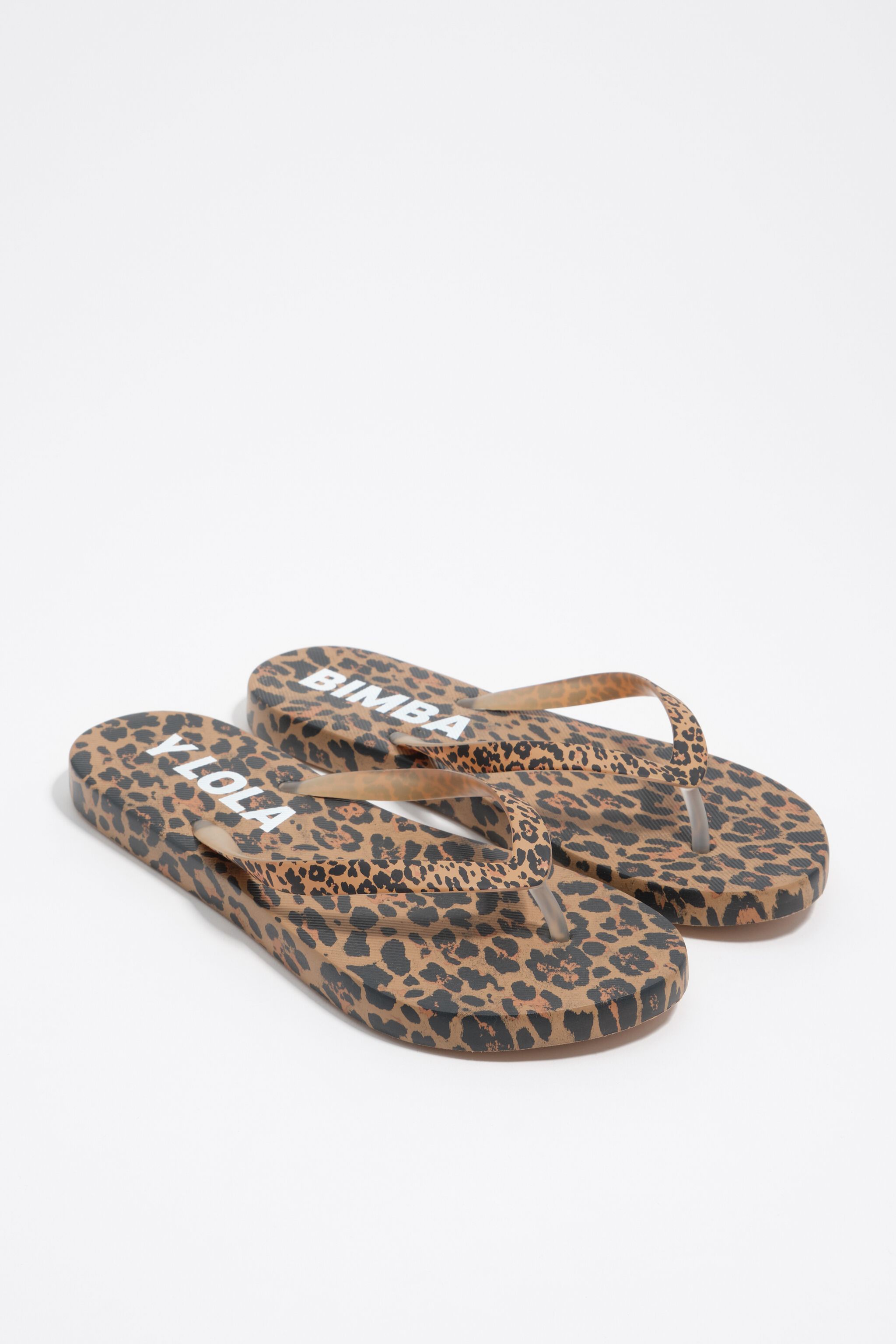 Chancleta de leopardo natural