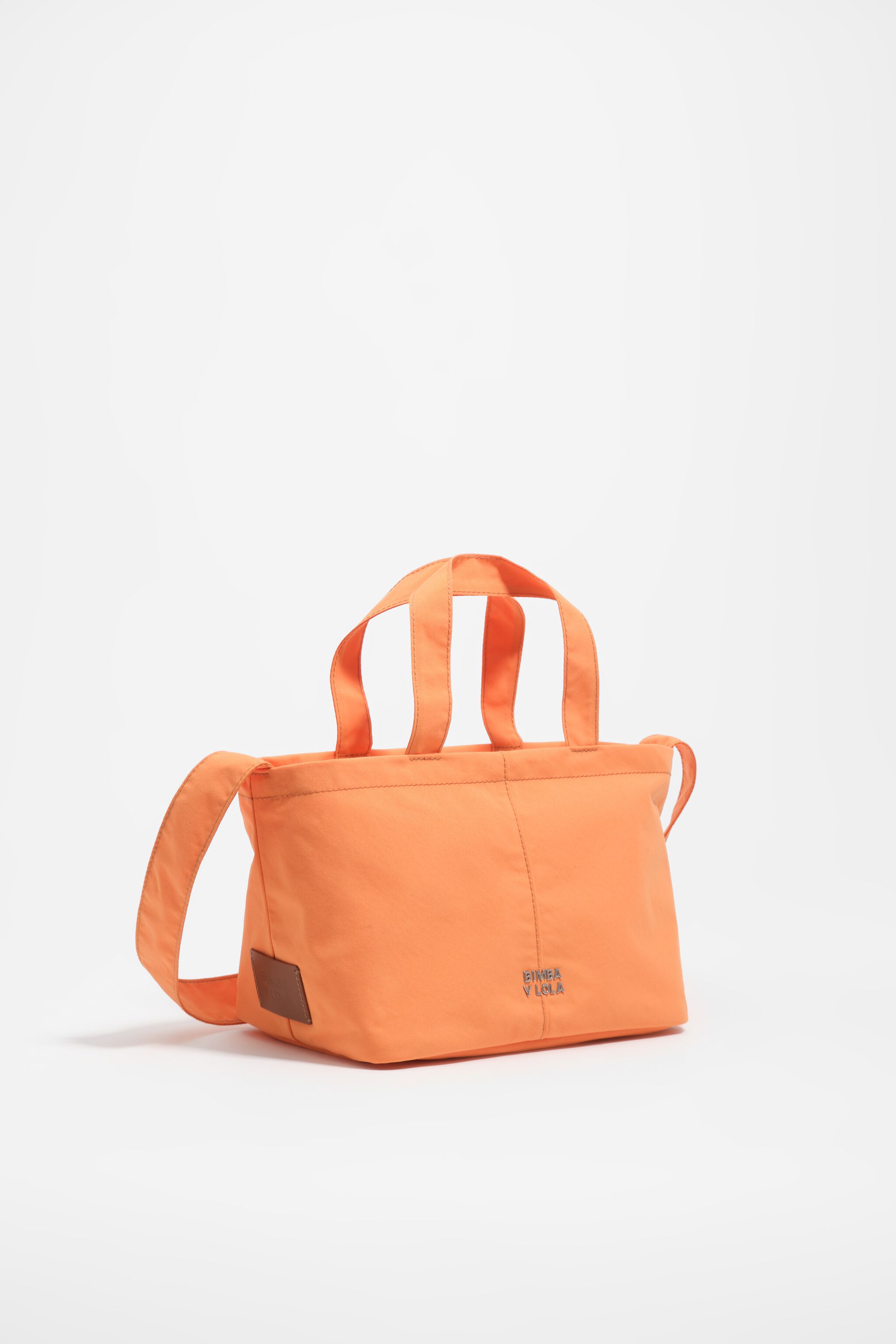 Bolso cruzado de nailon naranja