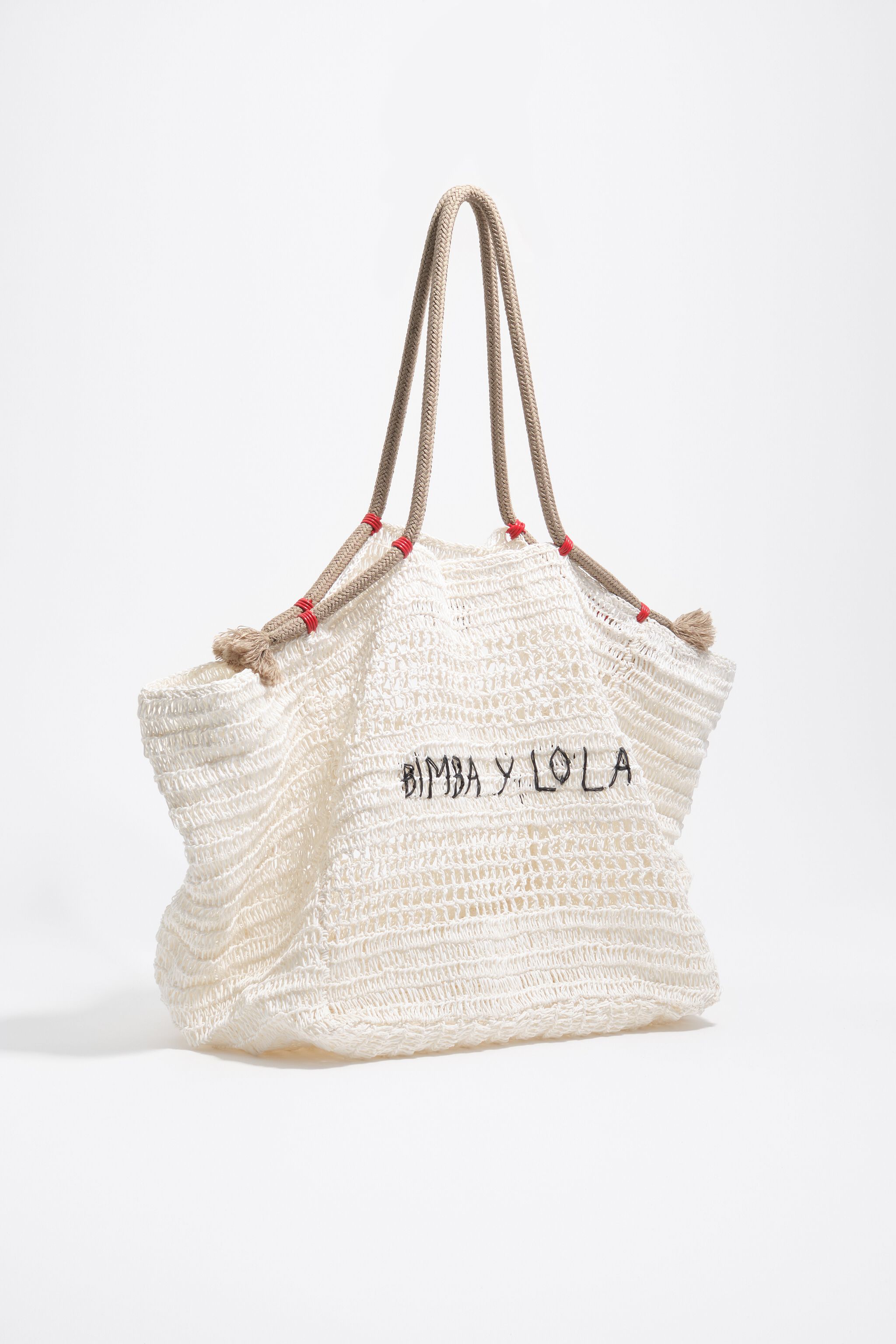 Bolso de hombro blanco grande