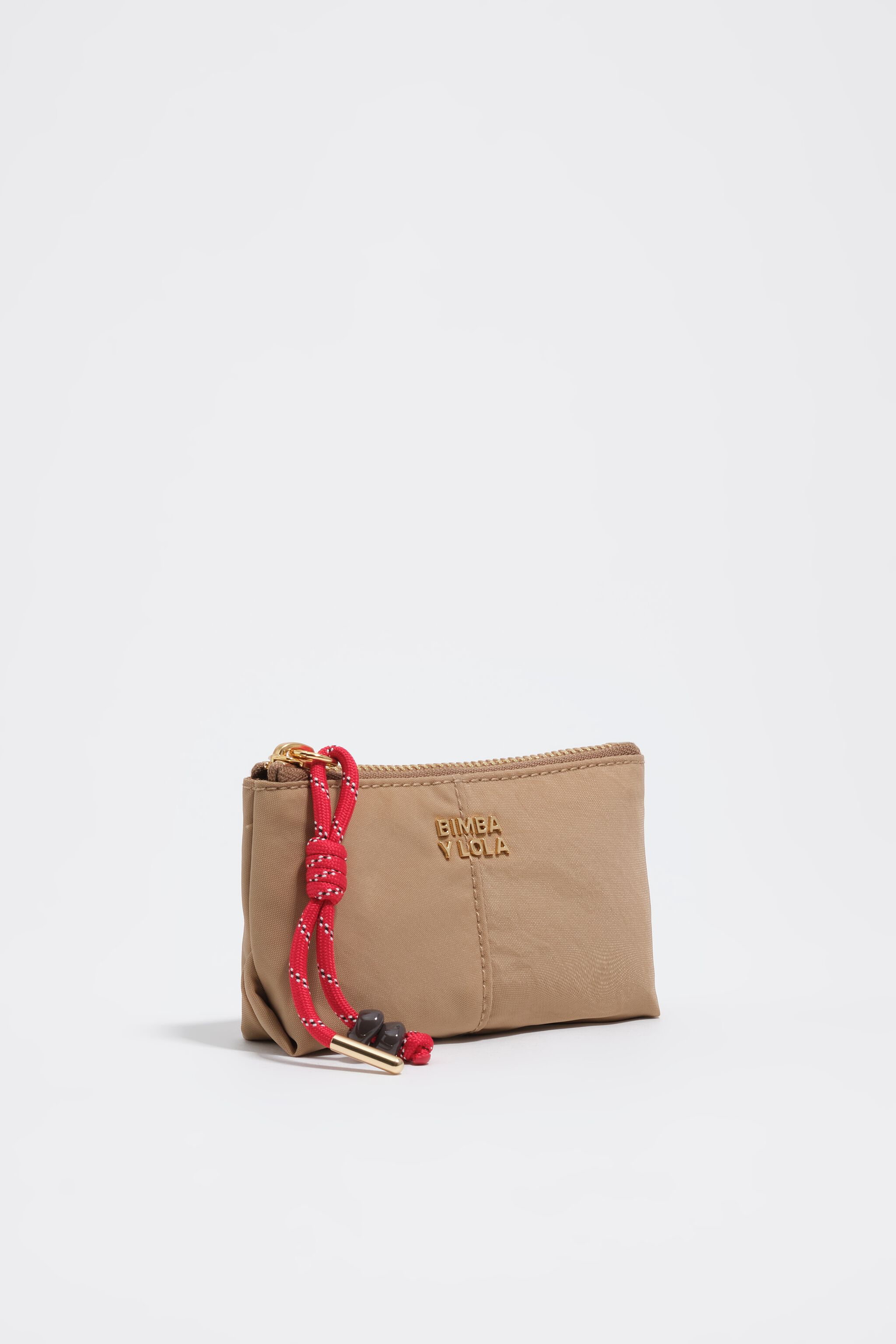 Billetera de monedas de nailon camel