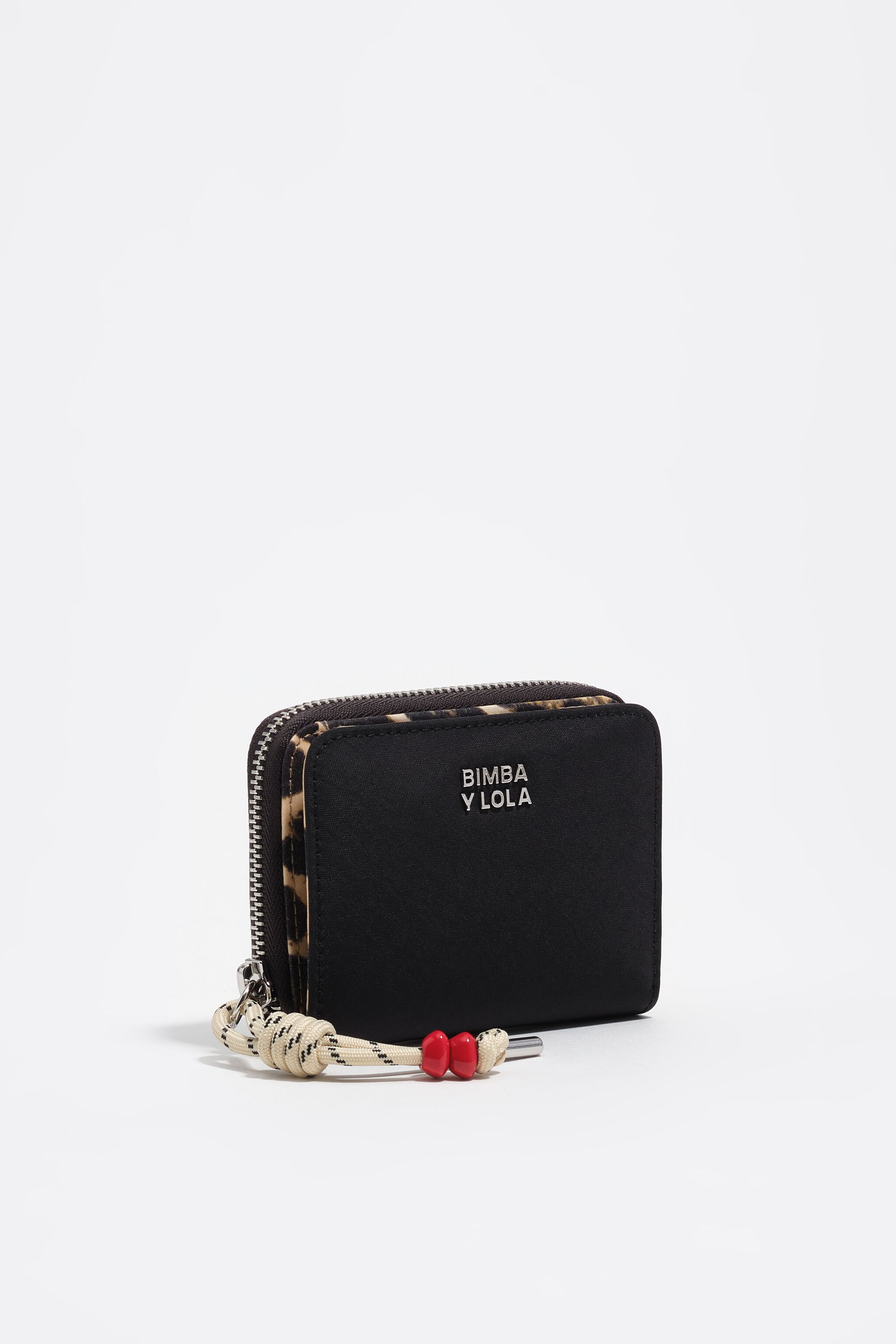 Billetera de nylon grafito con solapa