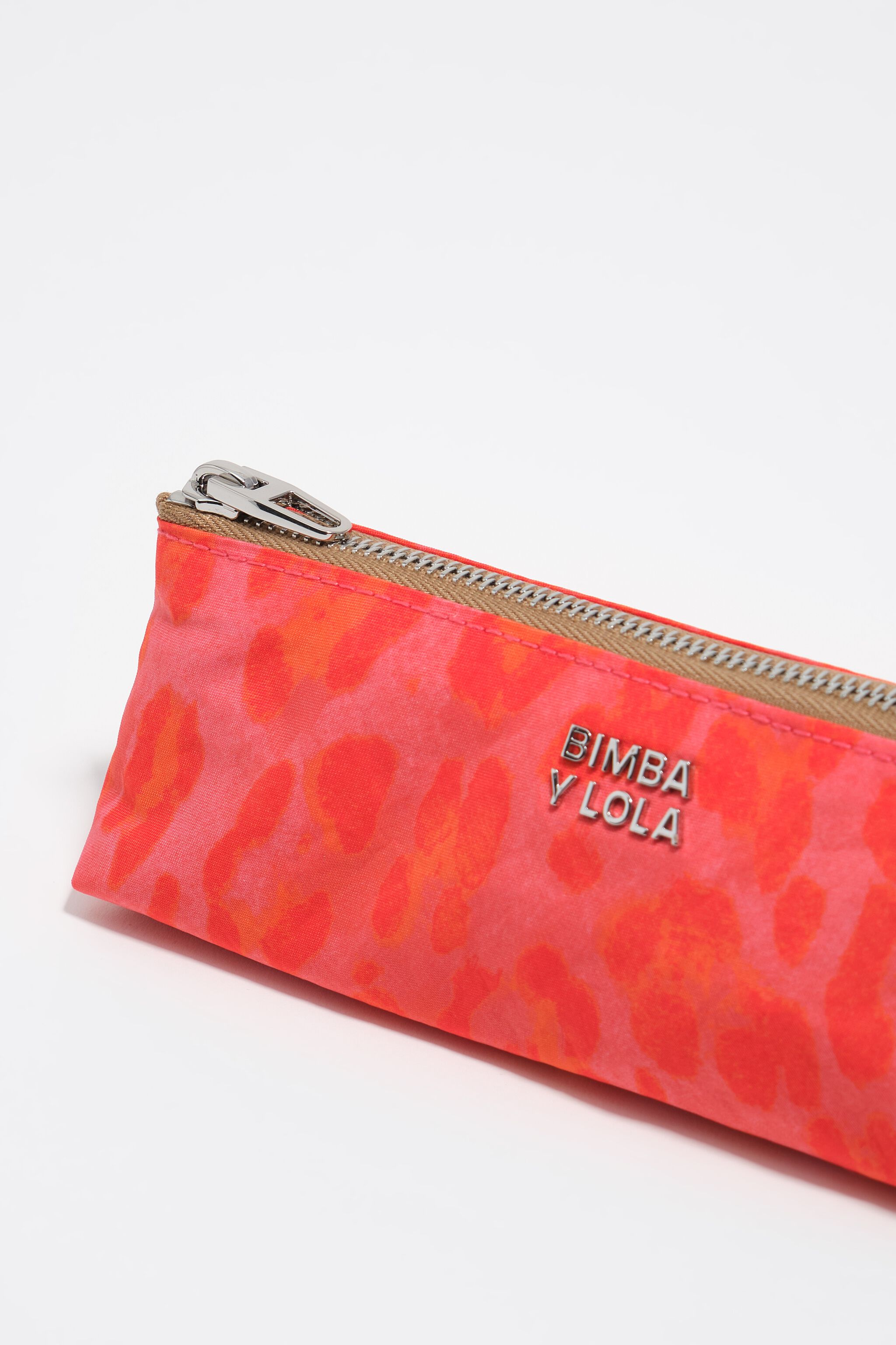 Funda de nylon con estampado de leopardo rosa