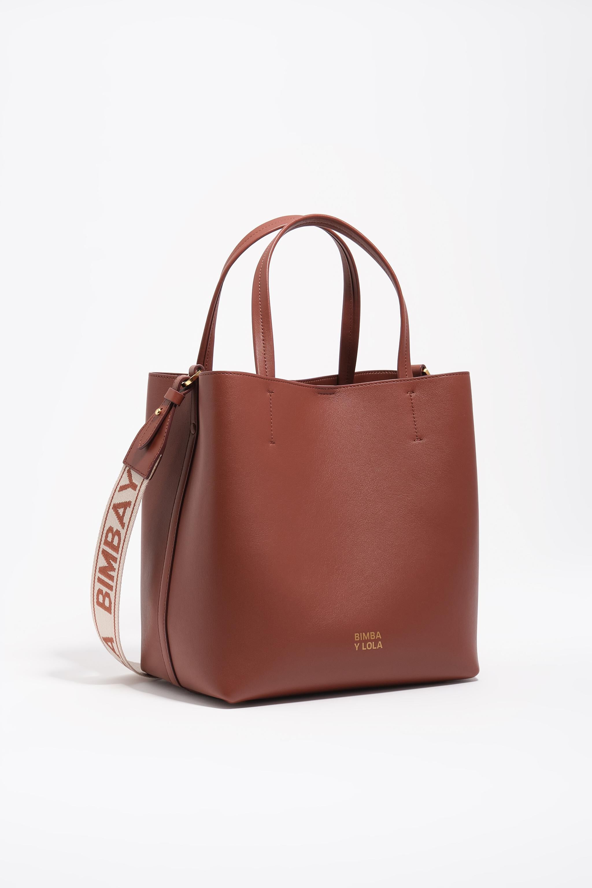 Bolso Chihuahua de cuero nogal grande