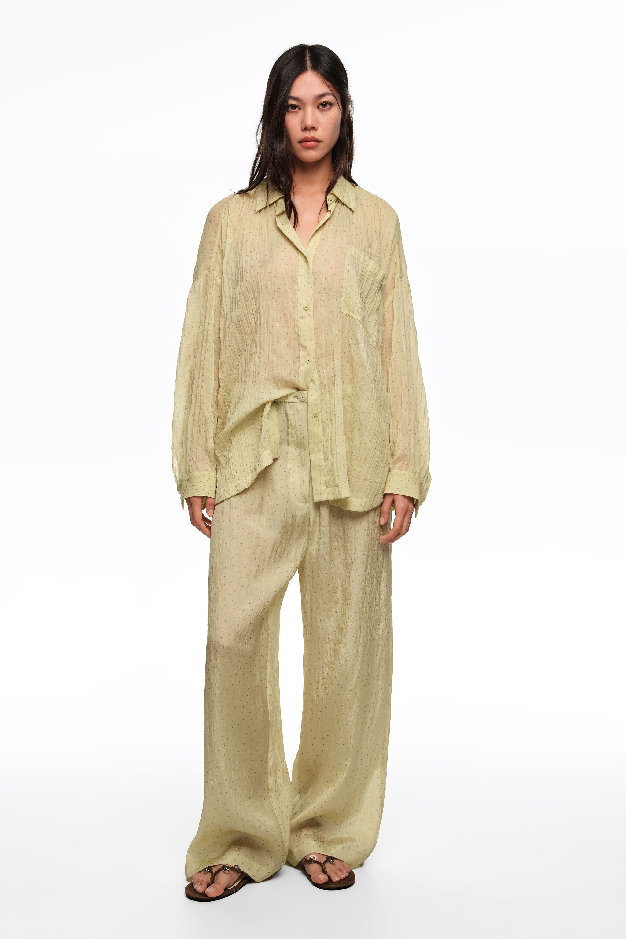 Pantalones jogger Olive mini Dots