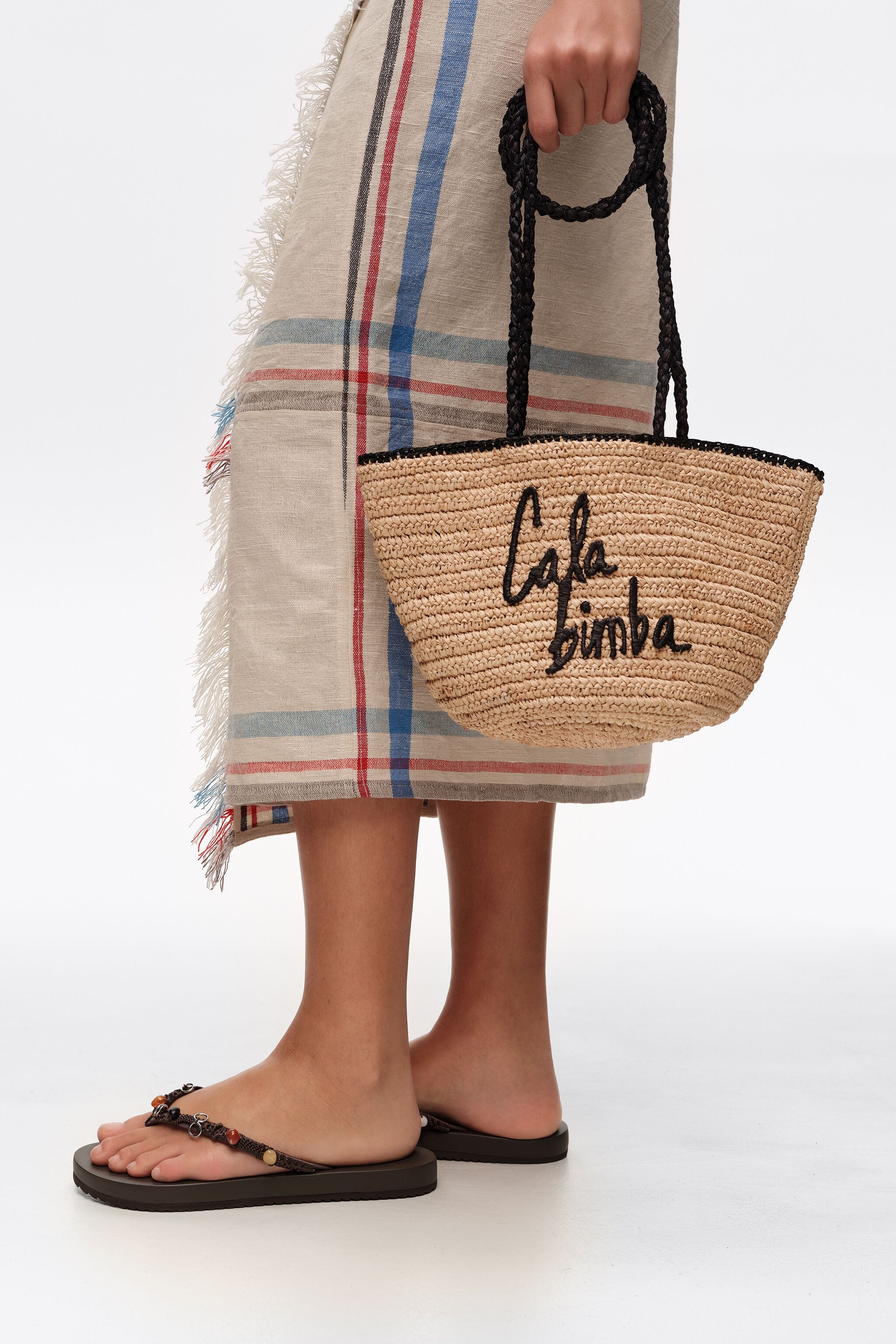 Bolso de cesta pequeño de rafia natural