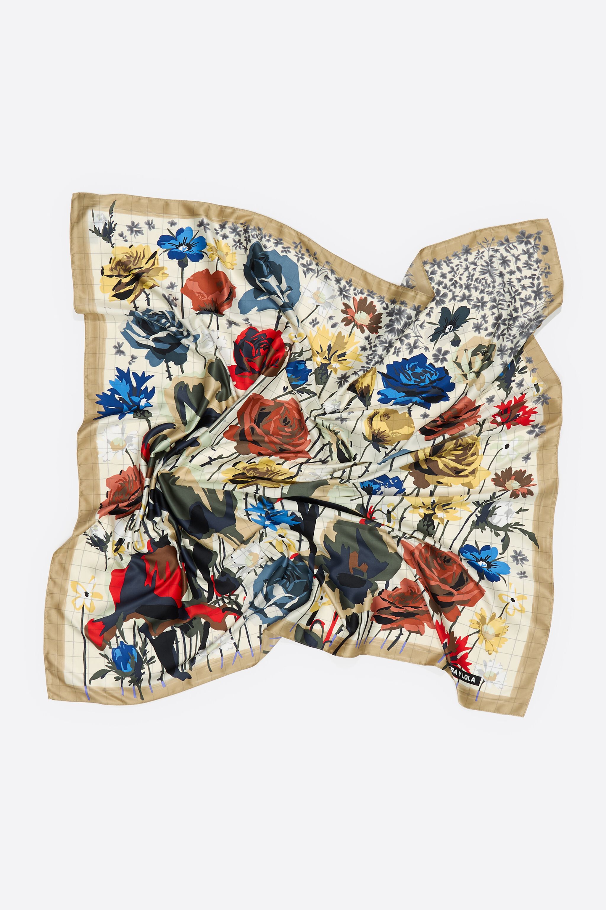 Pañuelo con diseño de ramo de flores