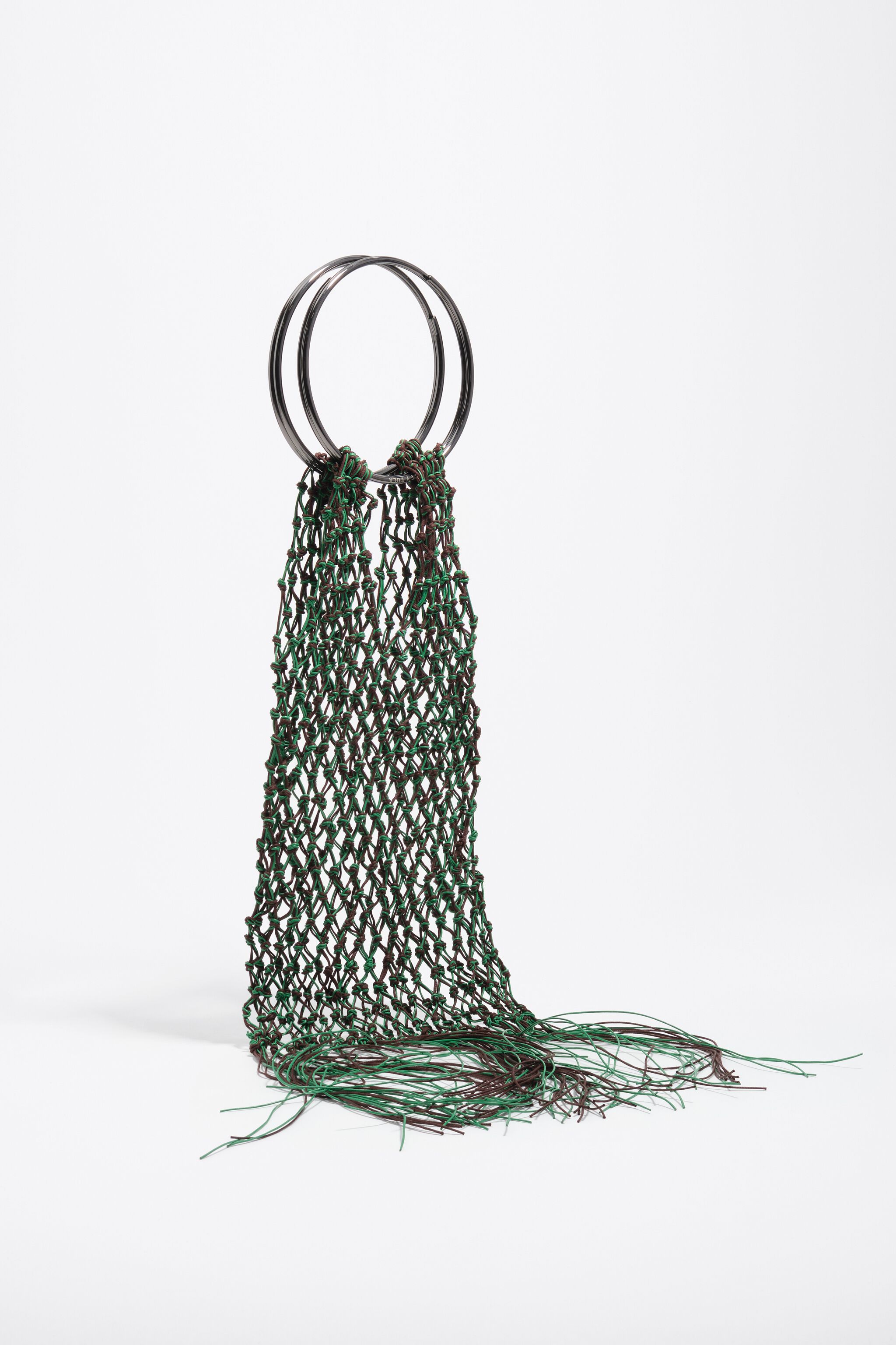 Bolso de cuero verde