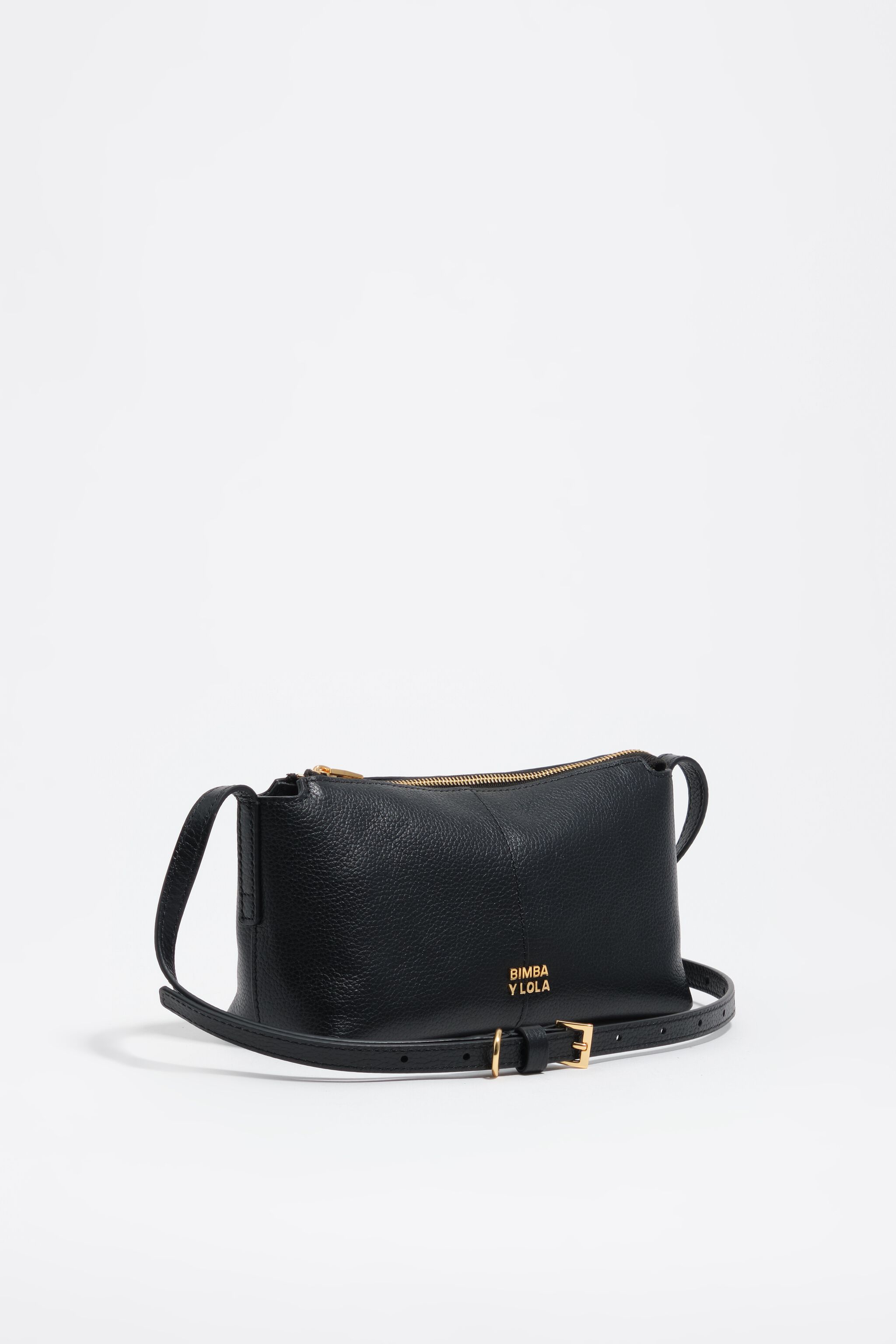 Bolso de cuero negro mini