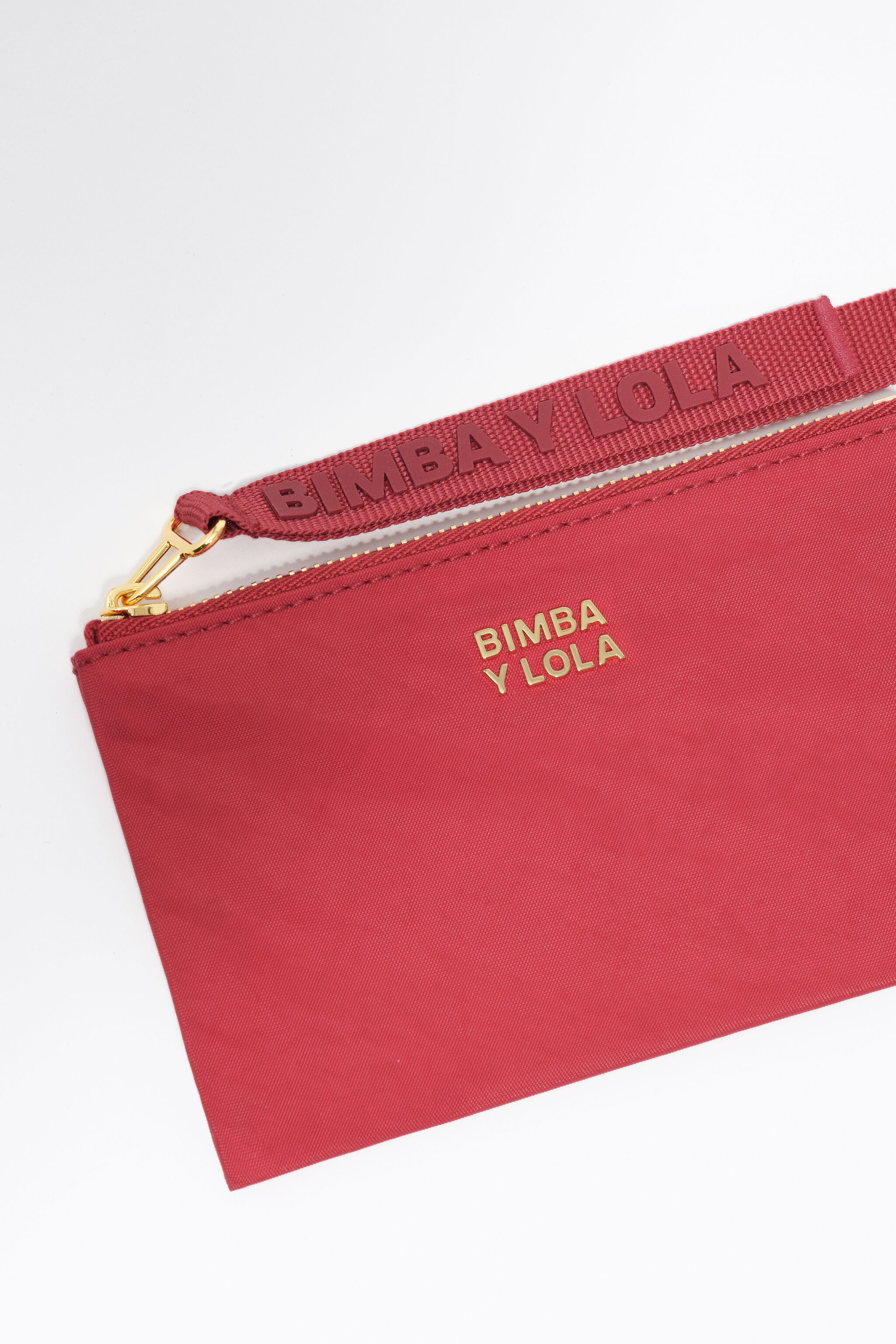 Billetera de nailon rojo