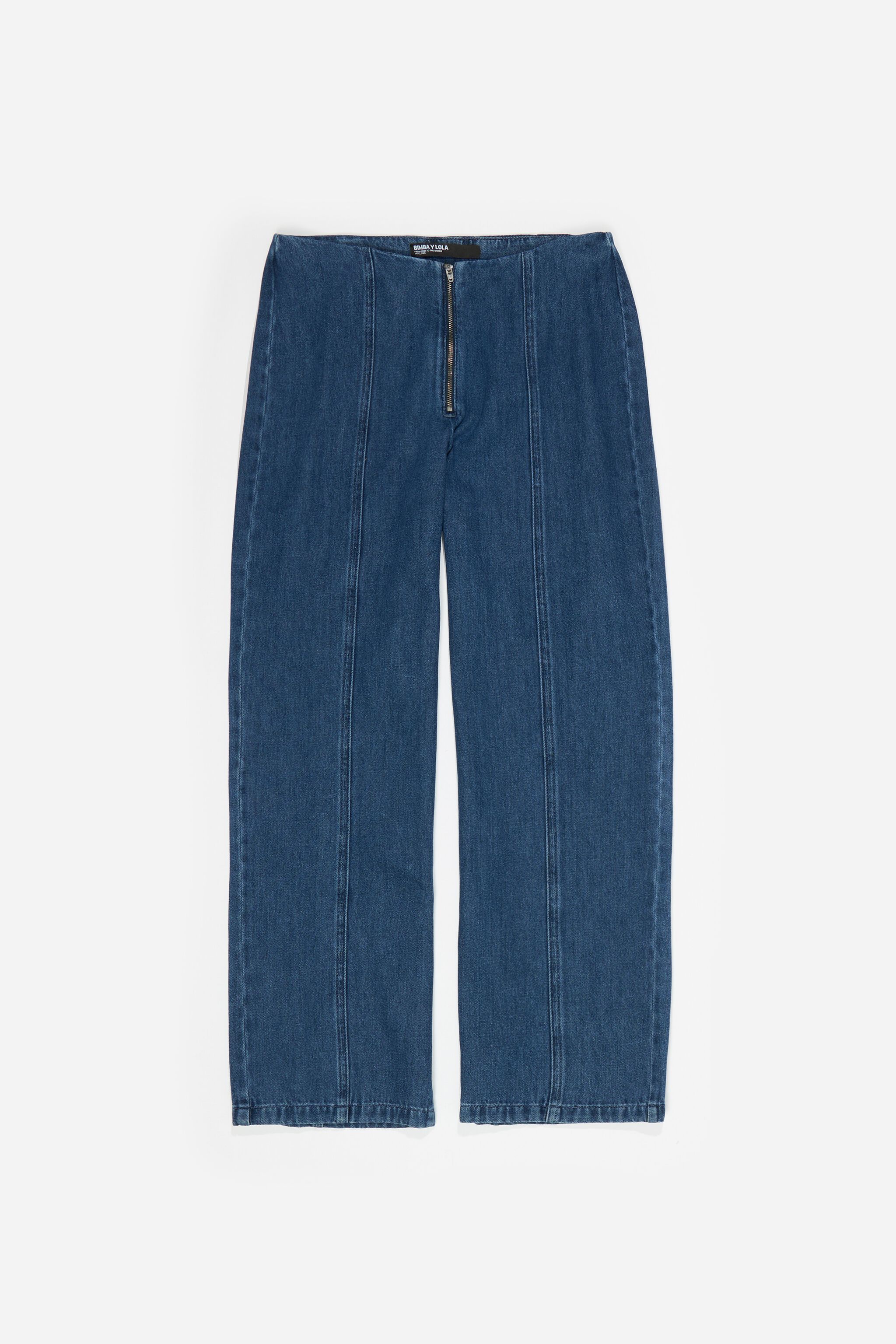 Pantalones vaqueros rectos azules