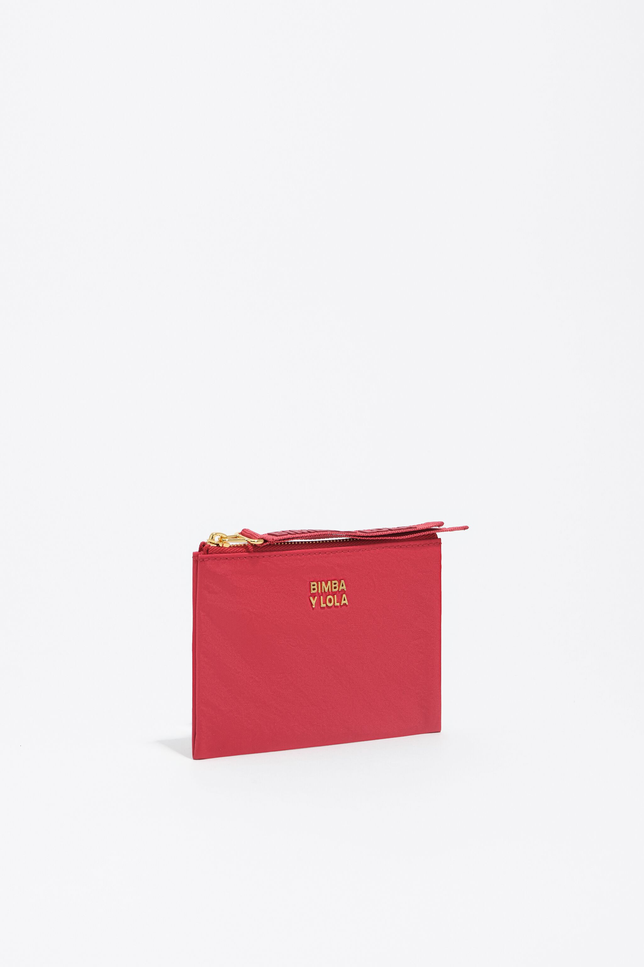 Billetera de nailon rojo